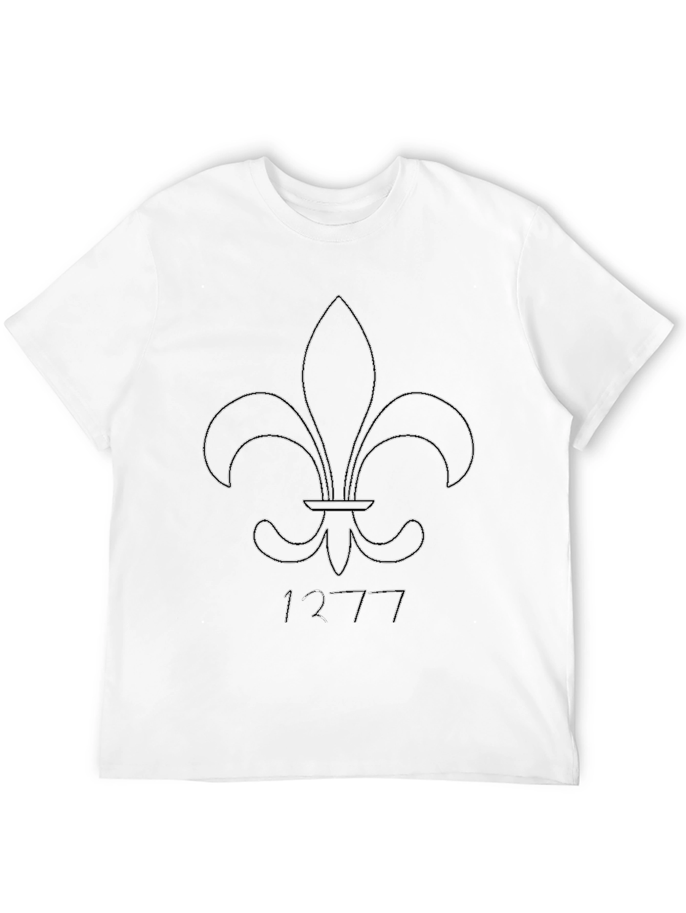 Fleur-de-Lis Black Graphic Tee