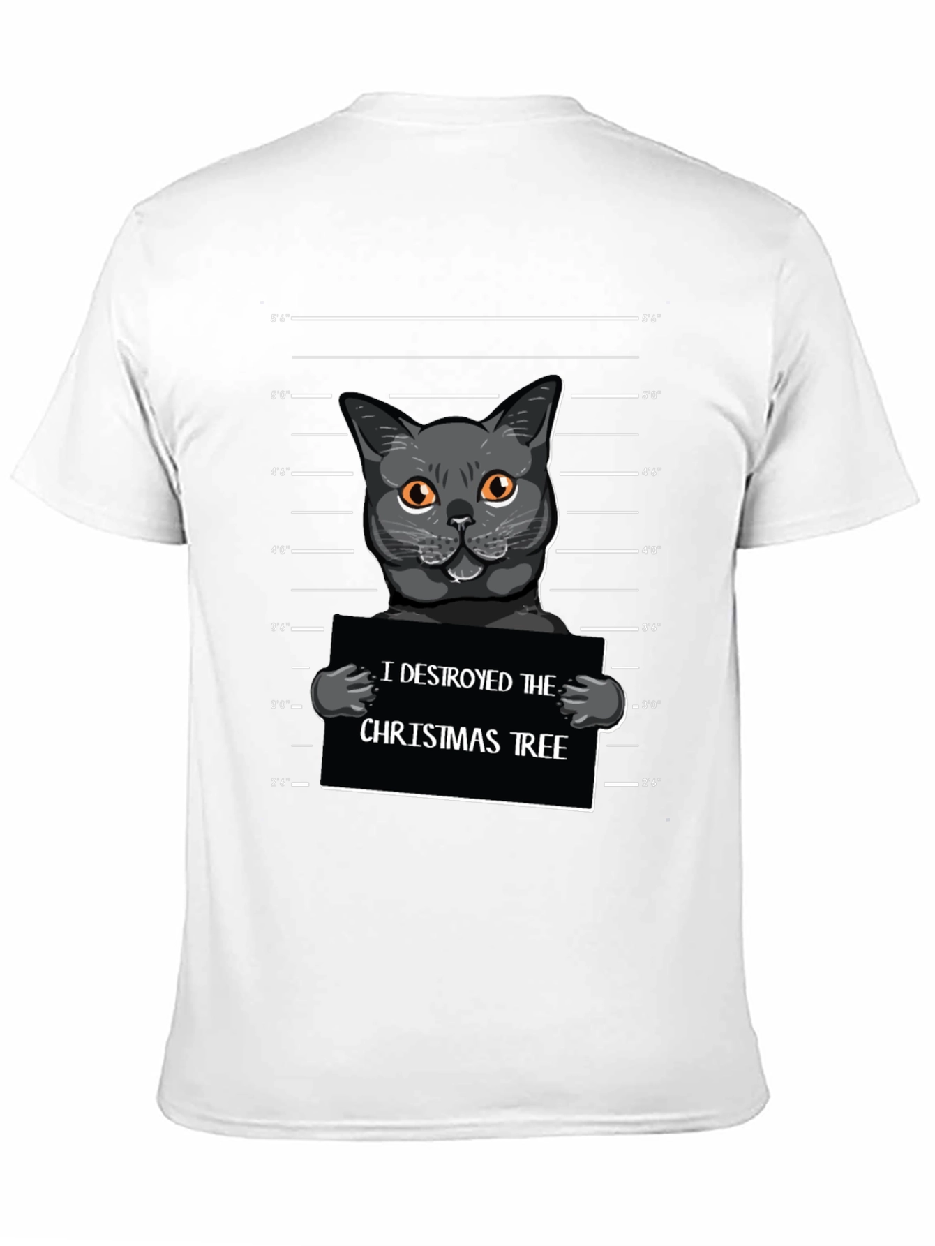 Cat Mugshot Christmas Tee