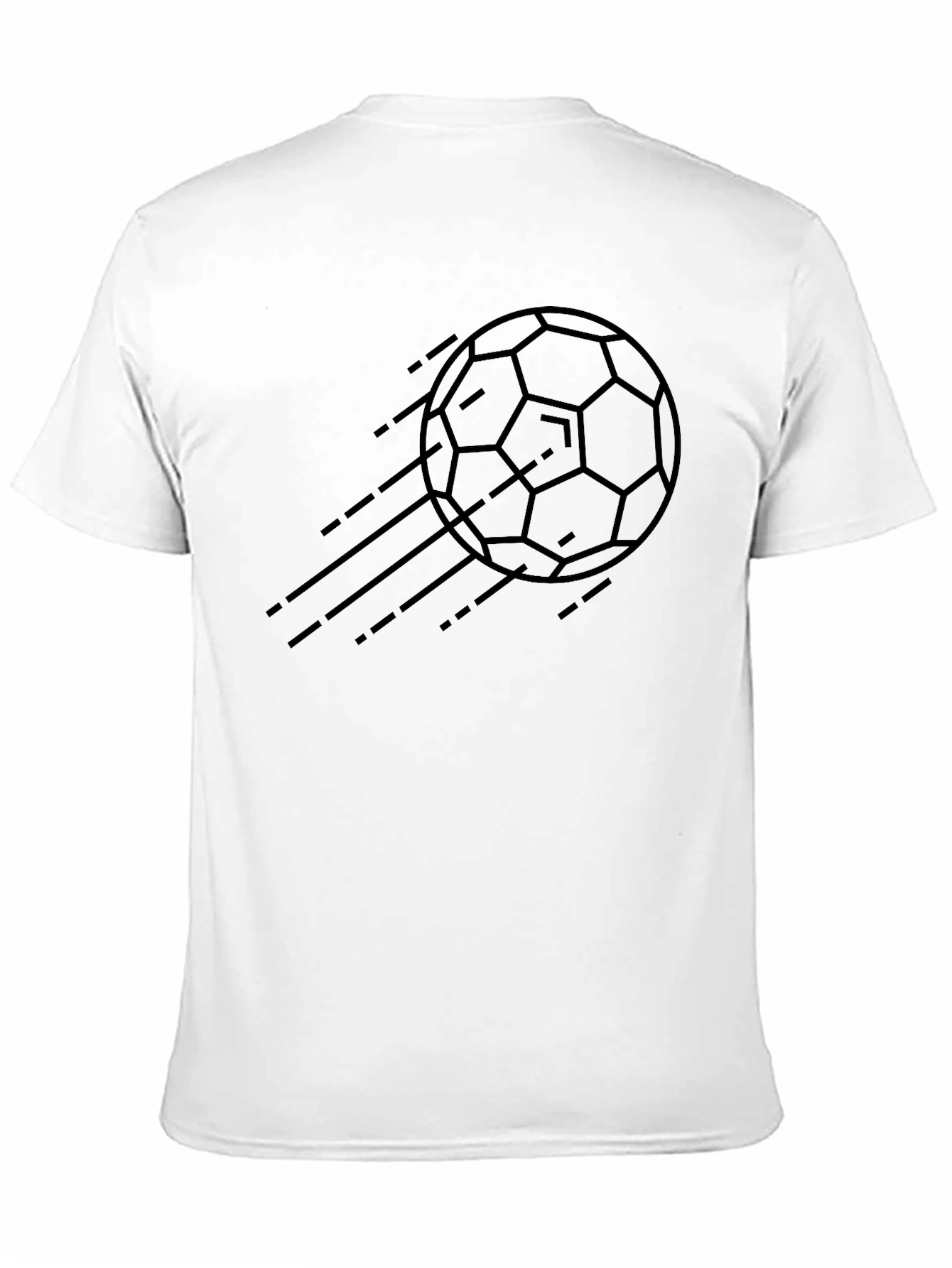 Black Soccer Ball Graphic Tee
