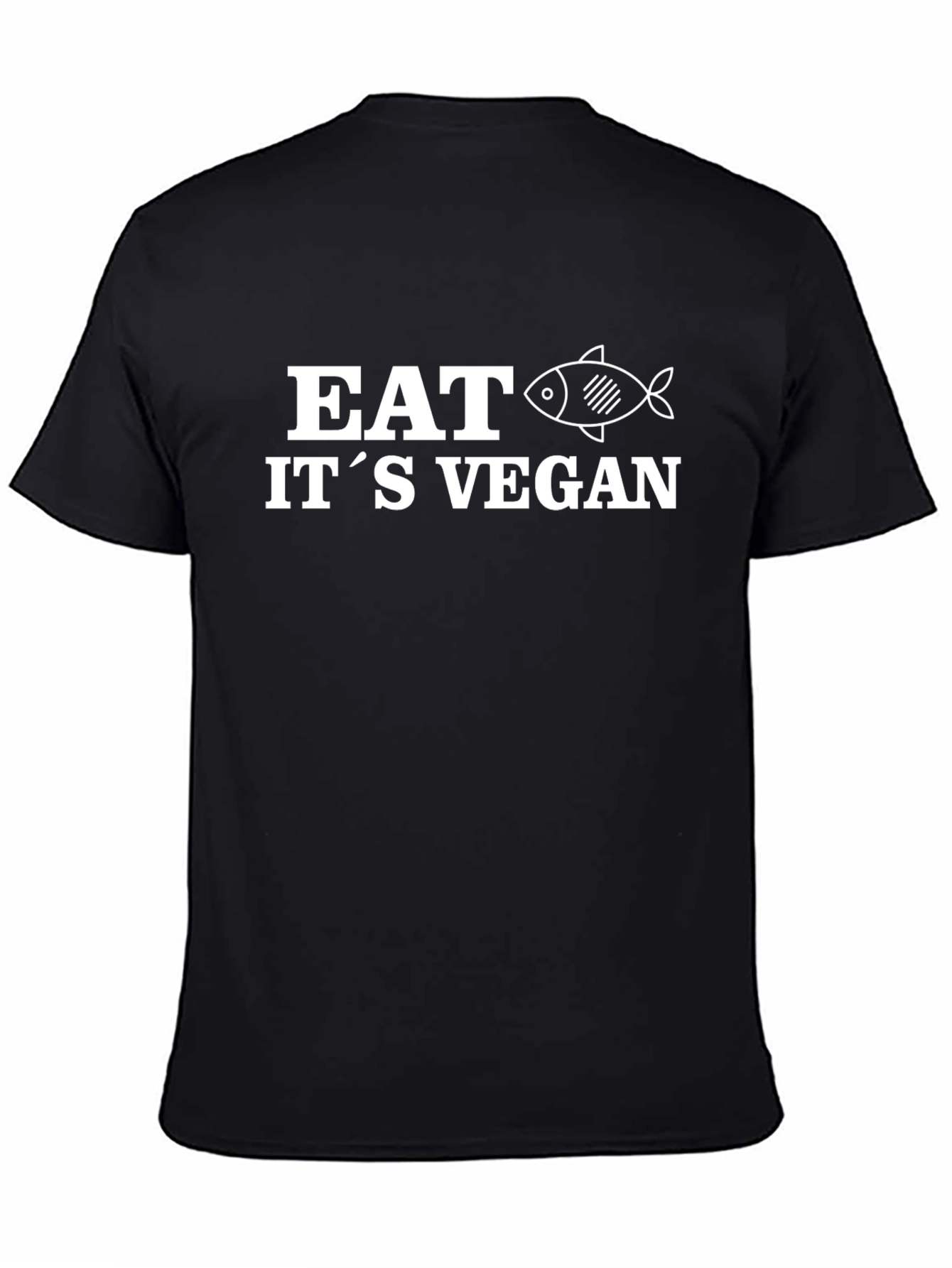 Eat Its Vegan Graphic Tee - Mens Black T-Shirt