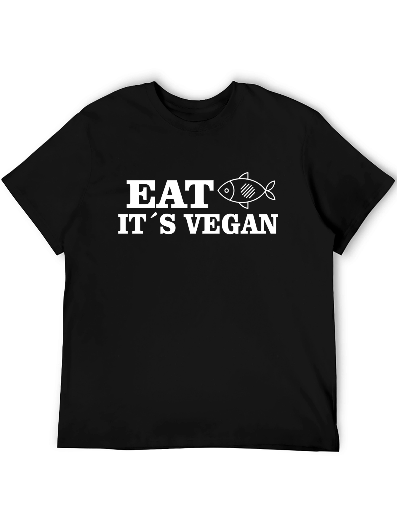Eat Its Vegan Graphic Tee - Mens Black T-Shirt