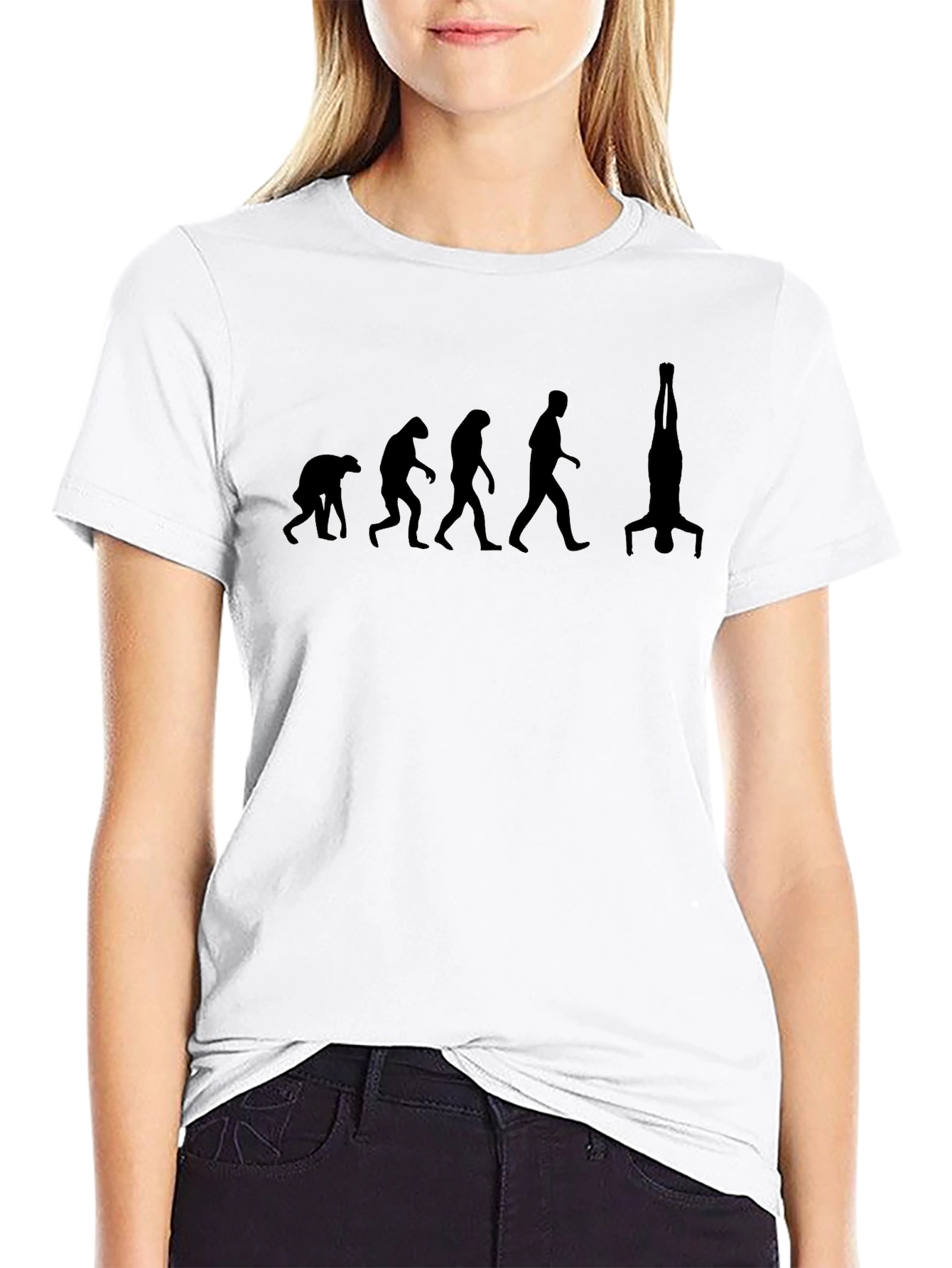 Evolution Headstand T-Shirt - Funny Yoga Gift