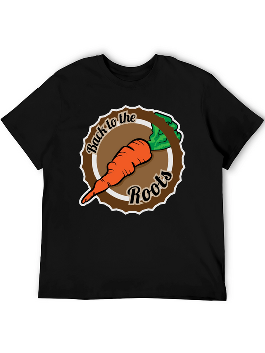 Back to the Roots Carrot Graphic Tee - Black
