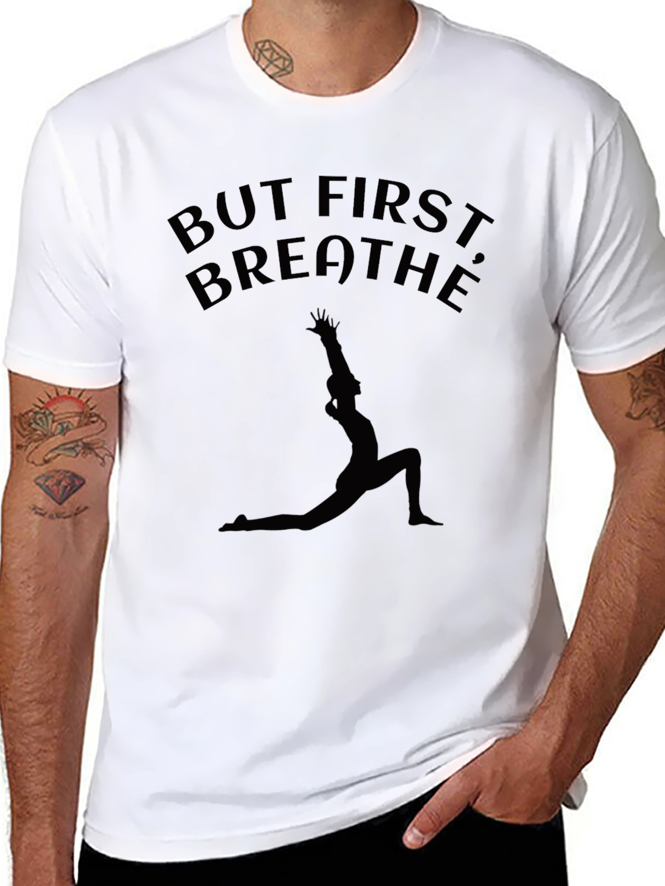 But First Breathe Yoga Pose T-Shirt