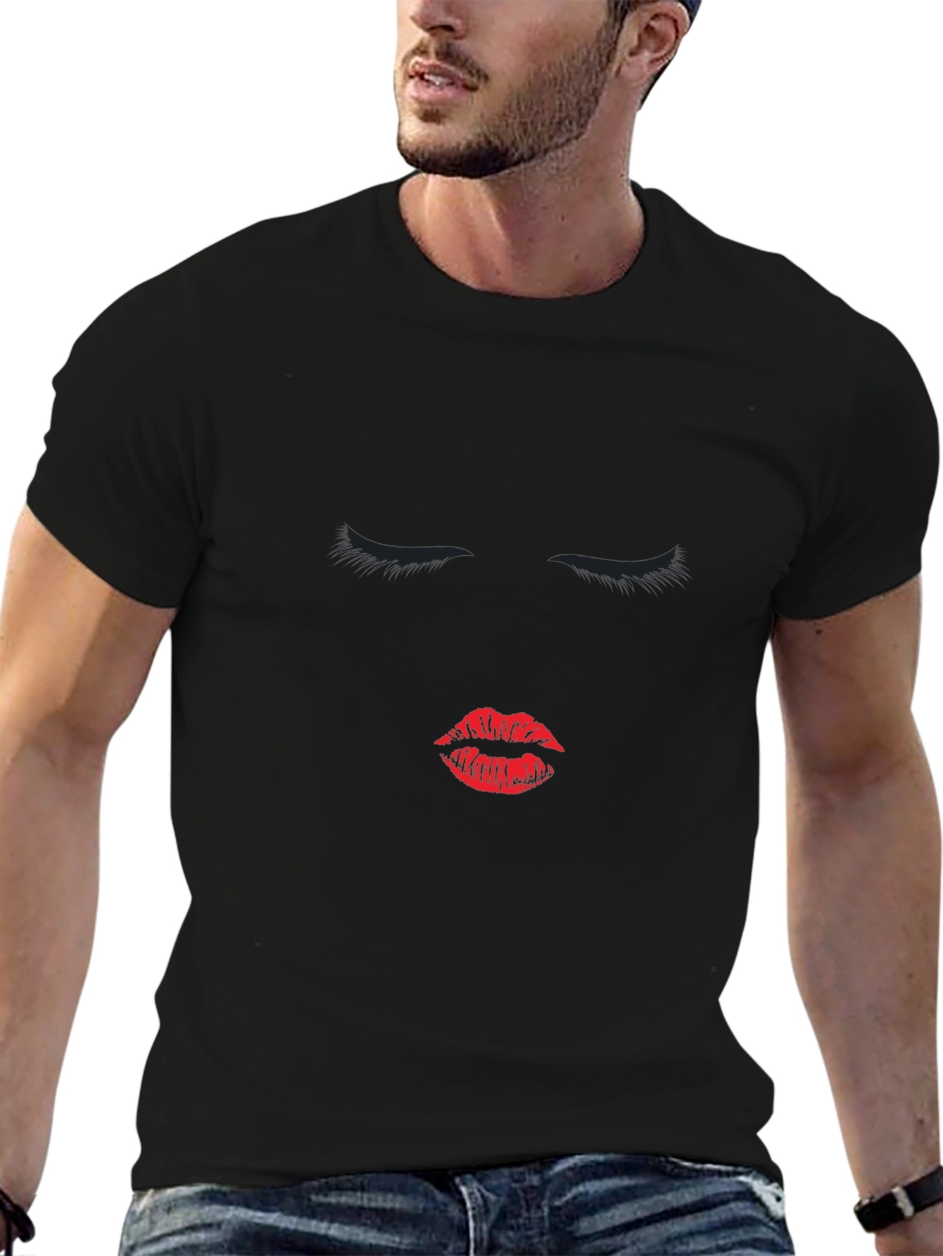 Lip Print T-Shirt Unisex Graphic Tee