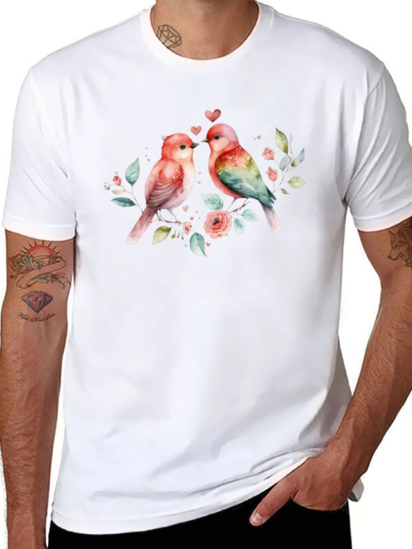 Birds in Love Graphic Tee