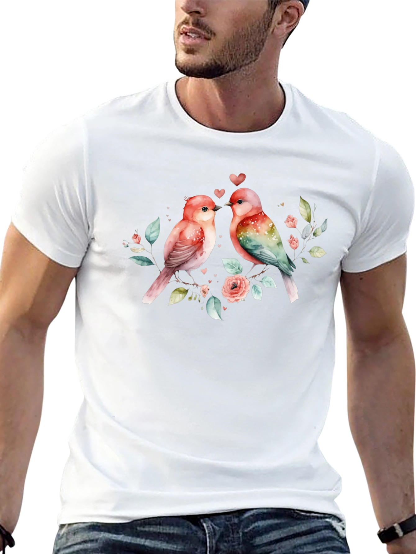 Birds in Love Graphic Tee