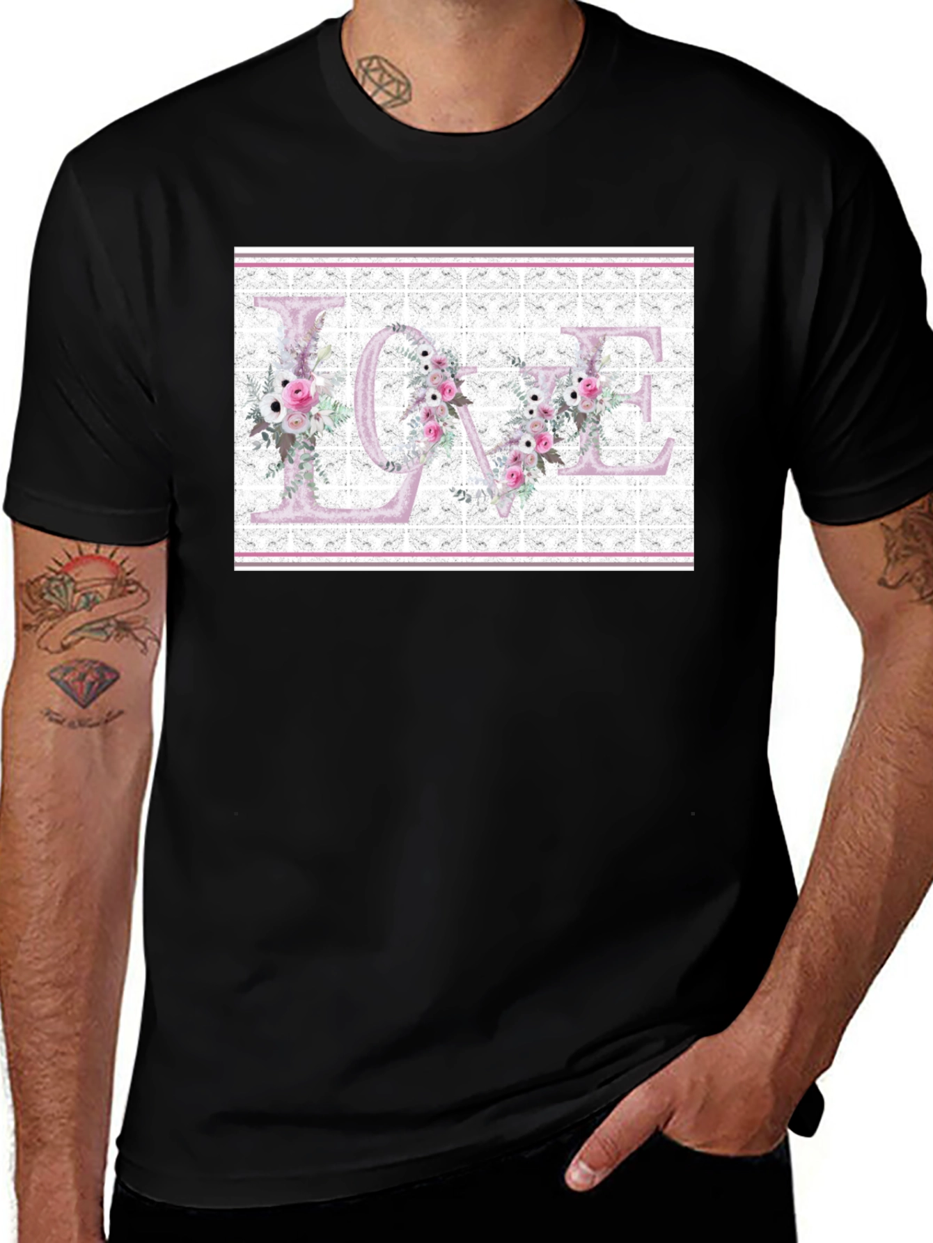 Floral LOVE Graphic T-Shirt