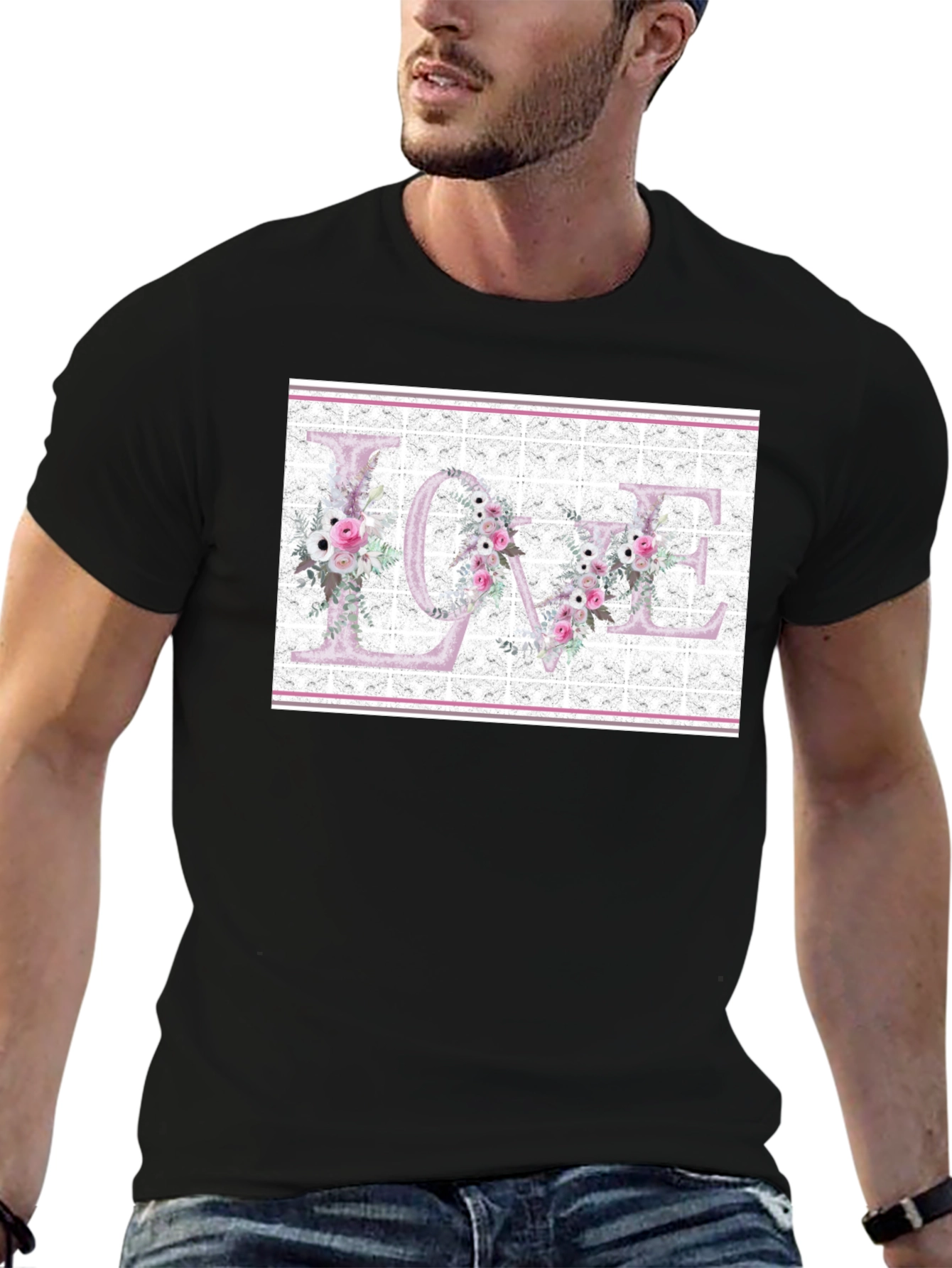 Floral LOVE Graphic T-Shirt