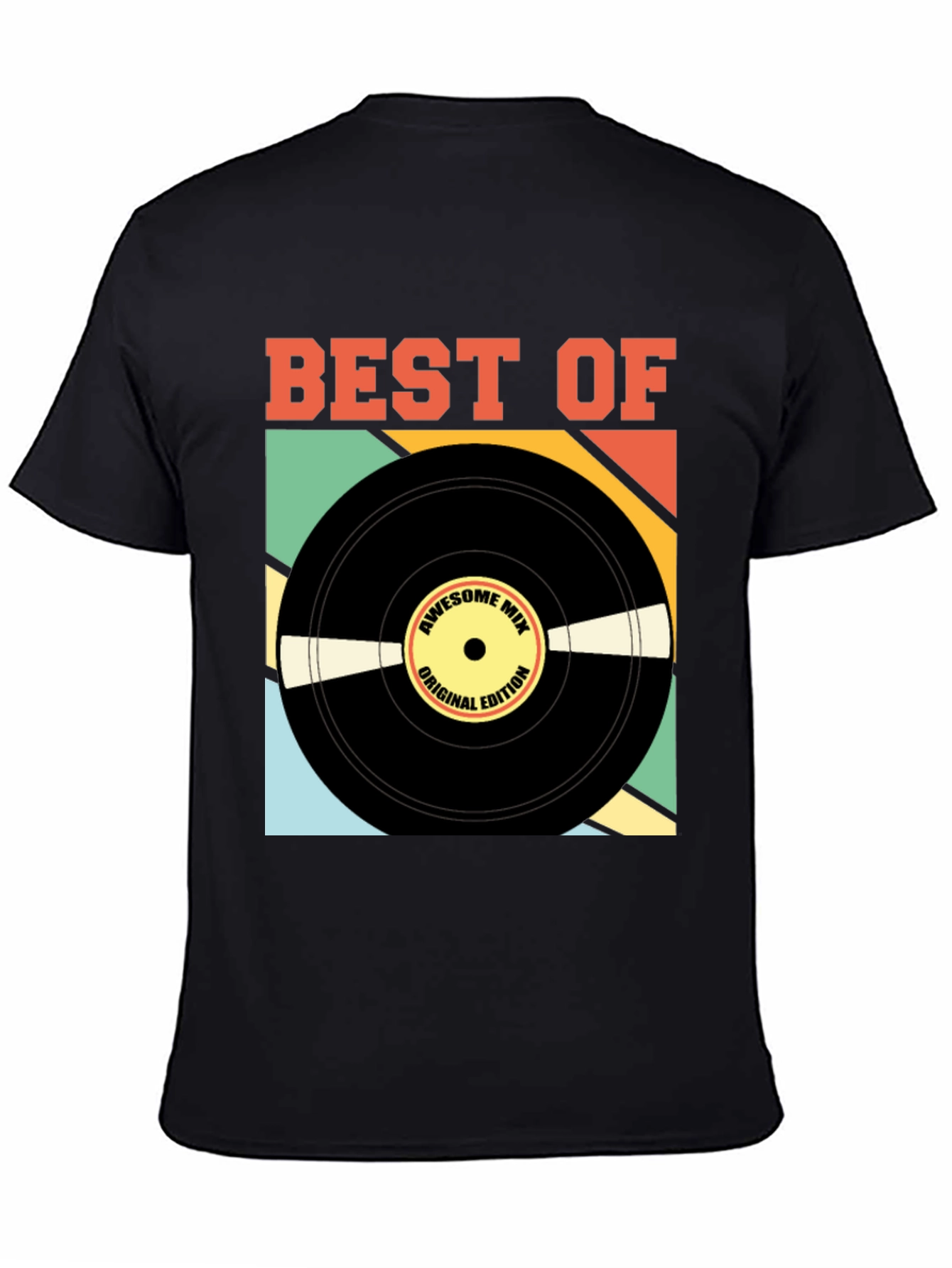 Retro Vinyl Record Graphic T-Shirt