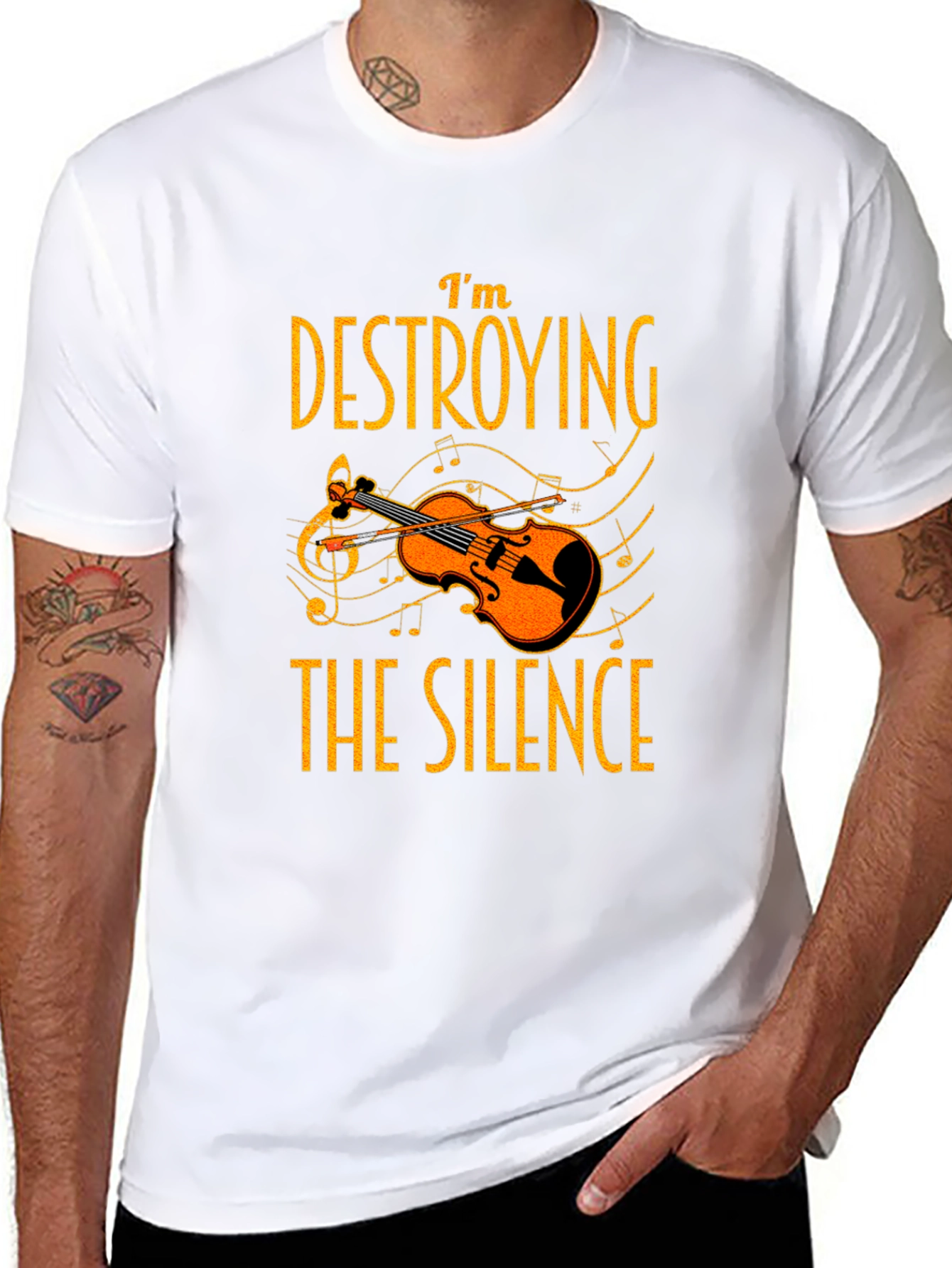 Im Destroying the Silence T-Shirt Music Lover Tee