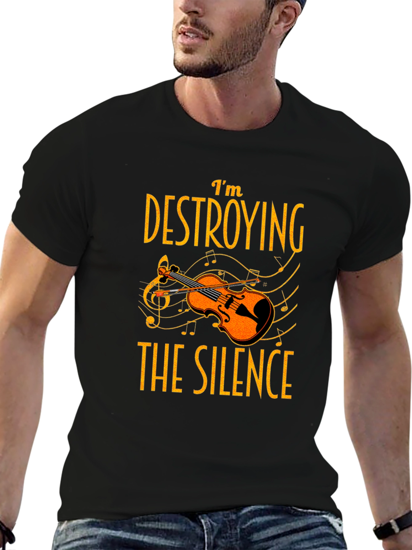 Im Destroying the Silence T-Shirt Music Lover Tee