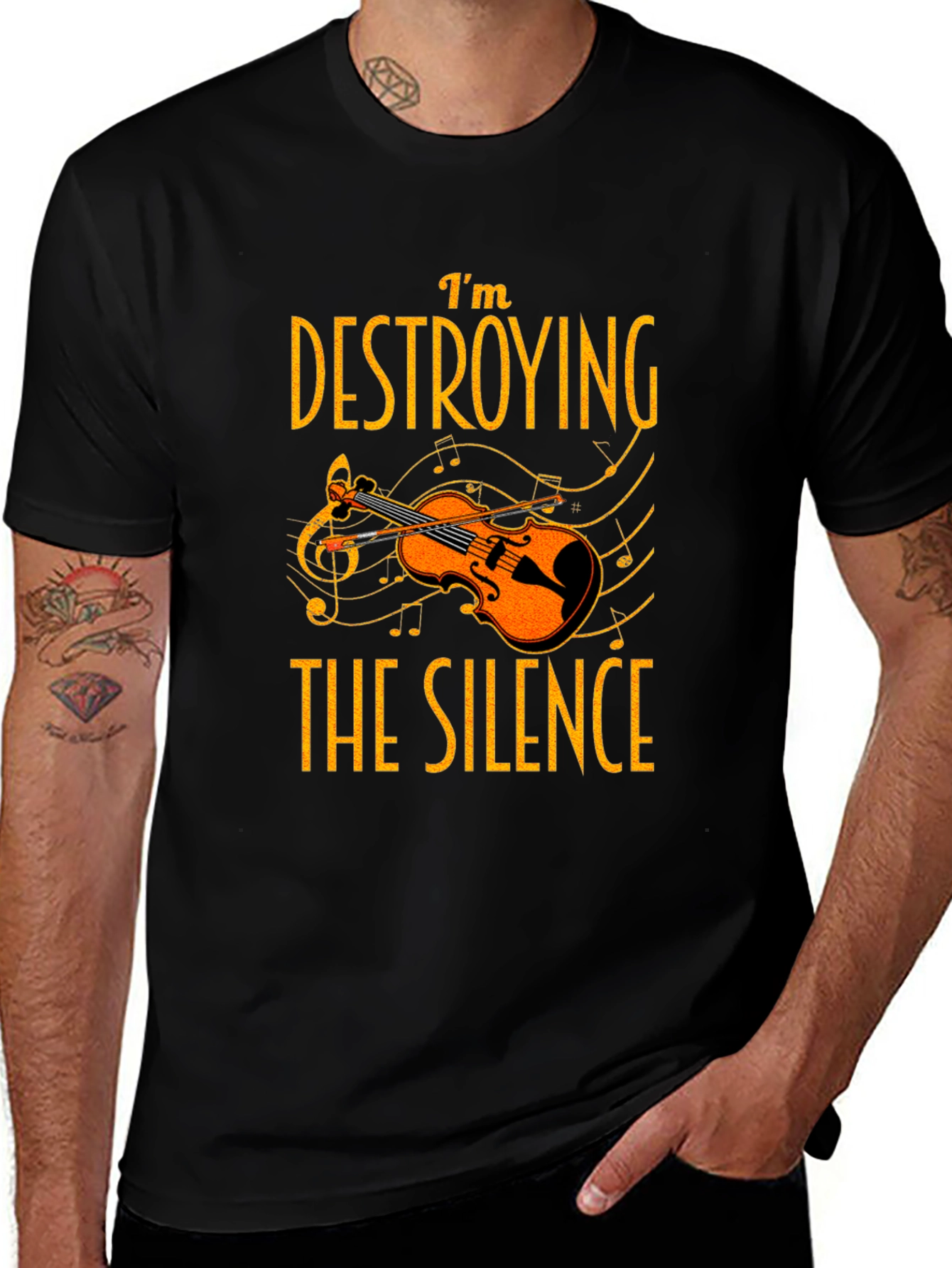 Im Destroying the Silence T-Shirt Music Lover Tee