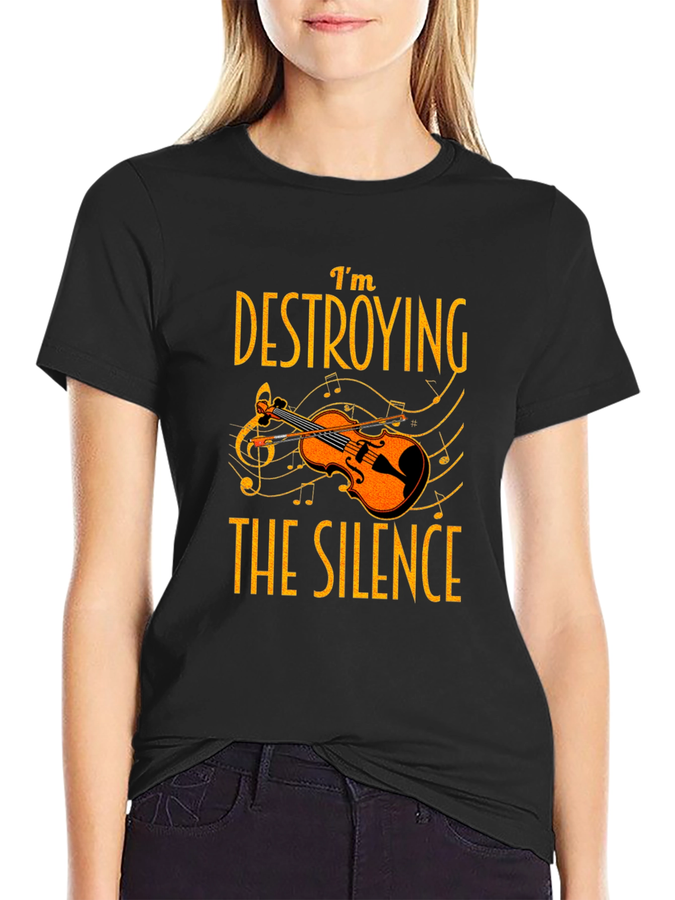 Im Destroying the Silence T-Shirt Music Lover Tee