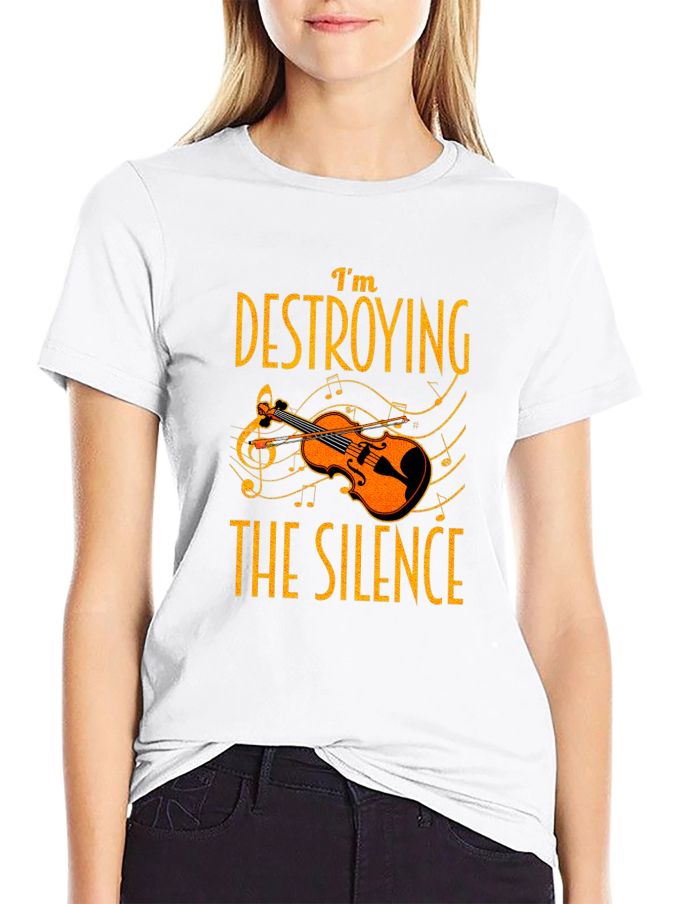 Im Destroying the Silence T-Shirt Music Lover Tee