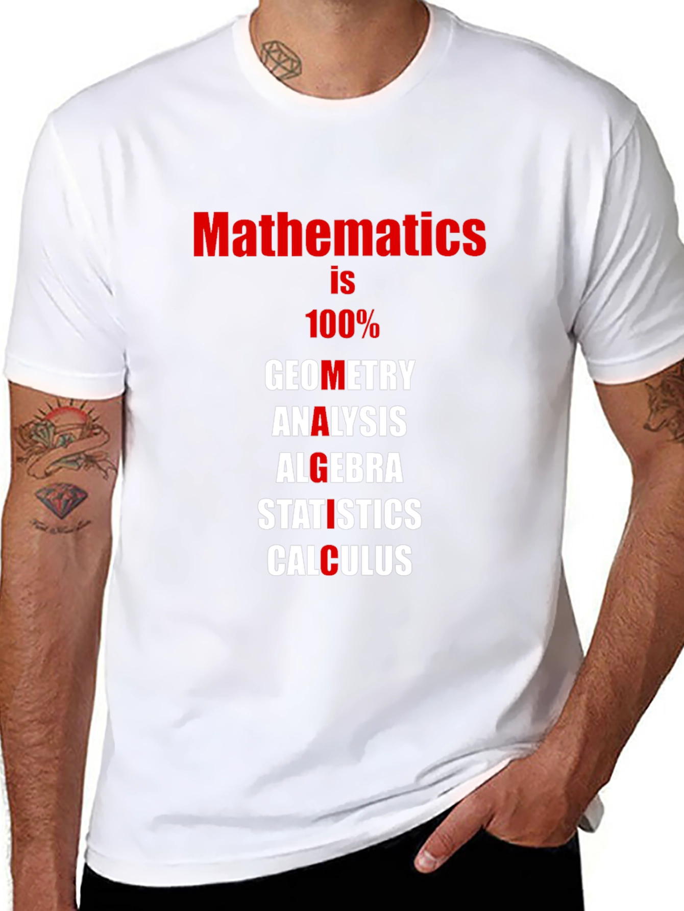 Mathematics T-Shirt: Geometry Algebra Calculus