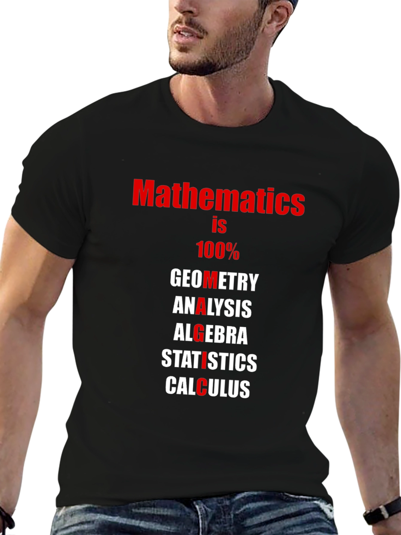 Mathematics T-Shirt: Geometry Algebra Calculus