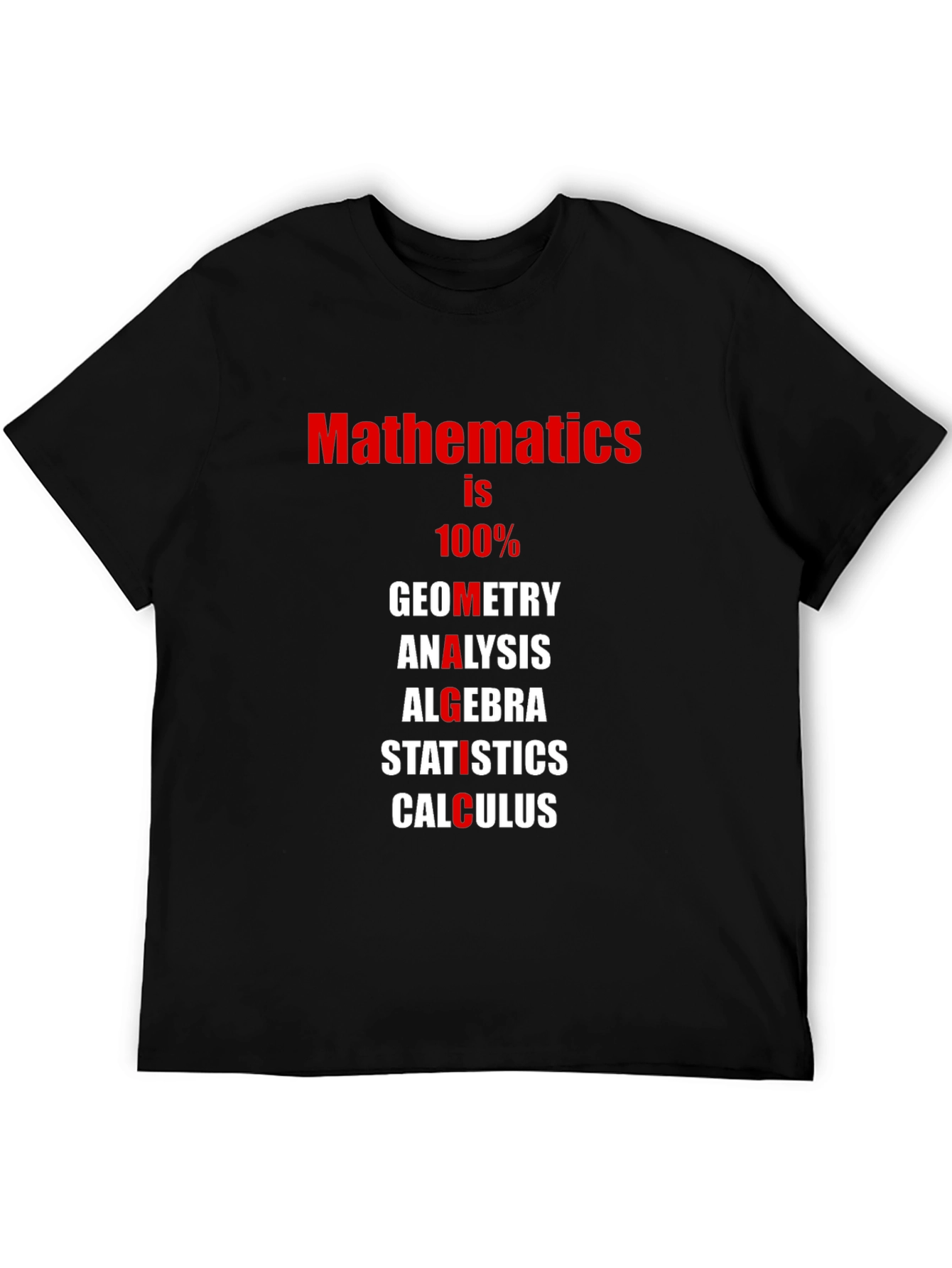 Mathematics T-Shirt: Geometry Algebra Calculus
