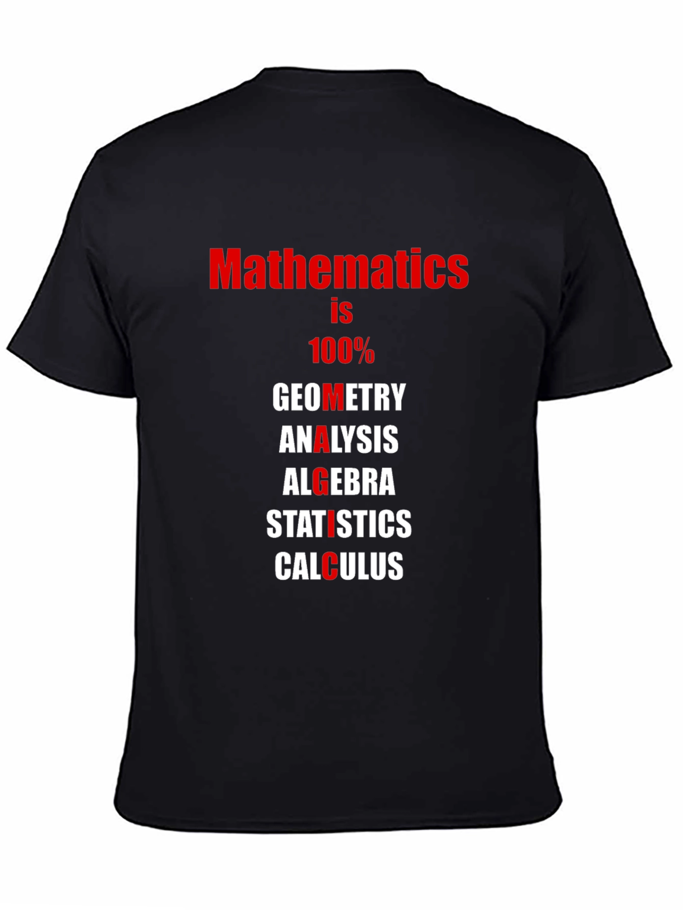 Mathematics T-Shirt: Geometry Algebra Calculus