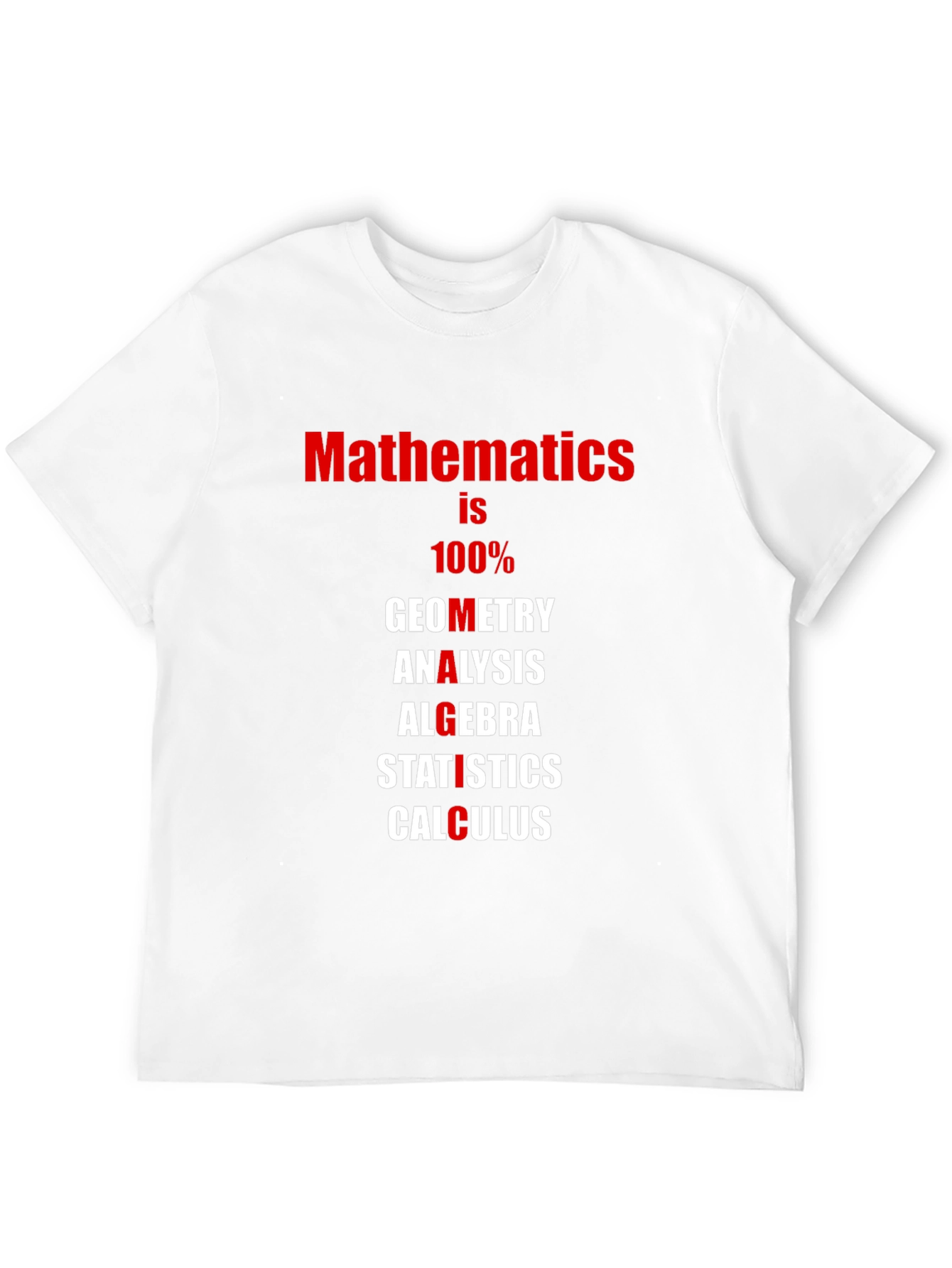 Mathematics T-Shirt: Geometry Algebra Calculus