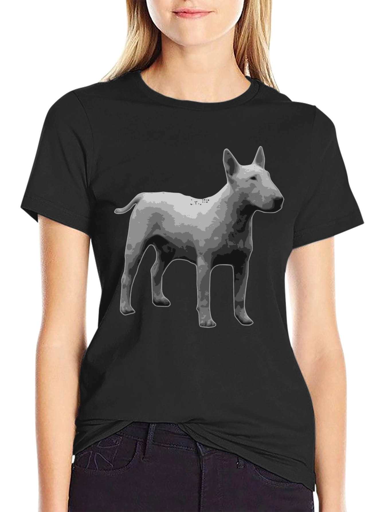Cool Dog Graphic Tee - Black