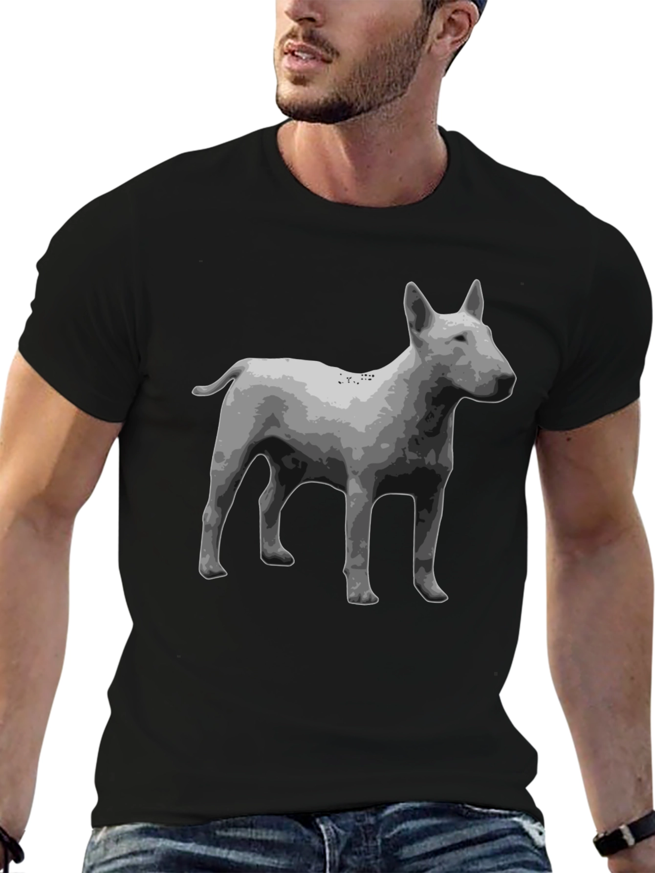 Cool Dog Graphic Tee - Black