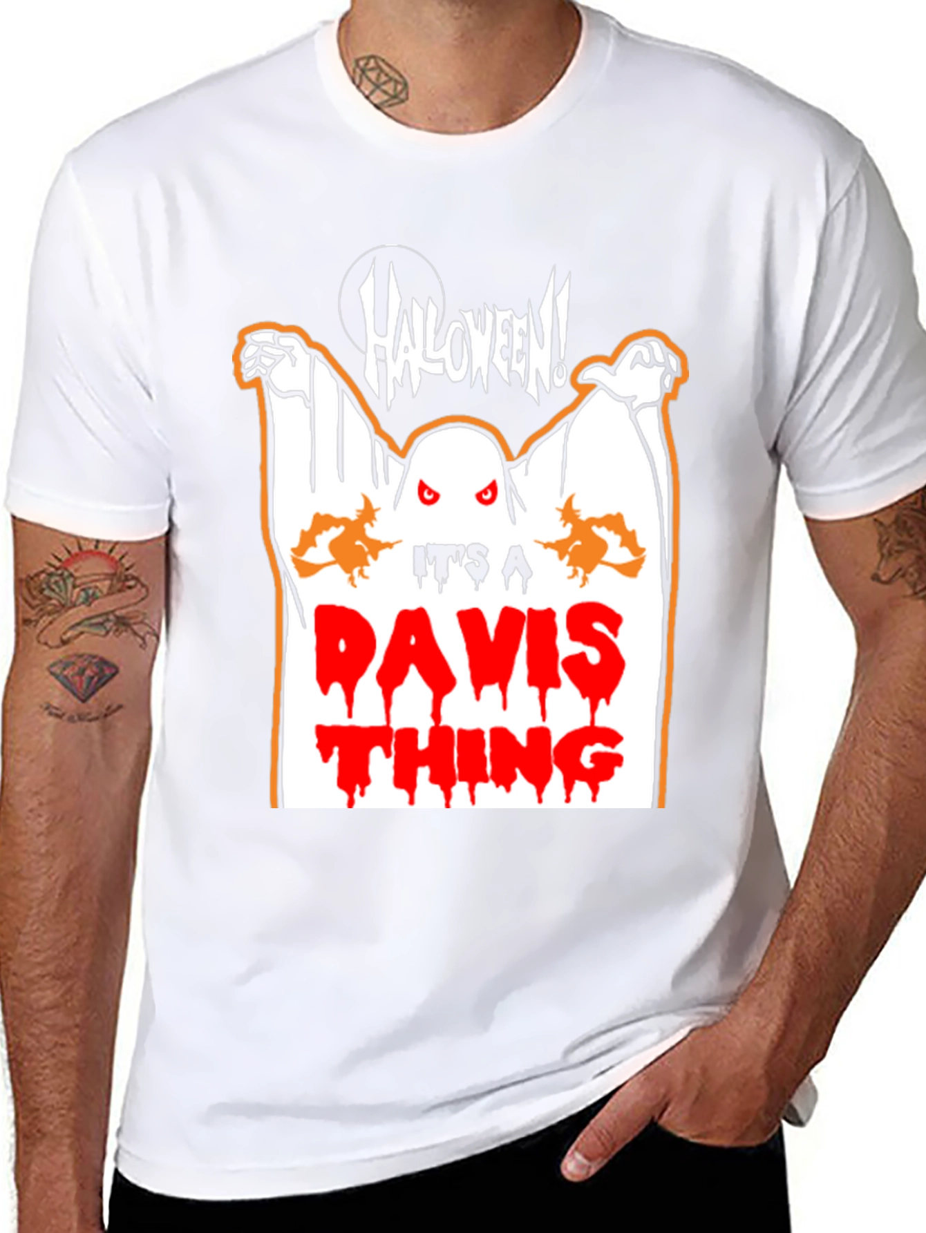 Halloween Ghost Its A Davis Thing T-Shirt