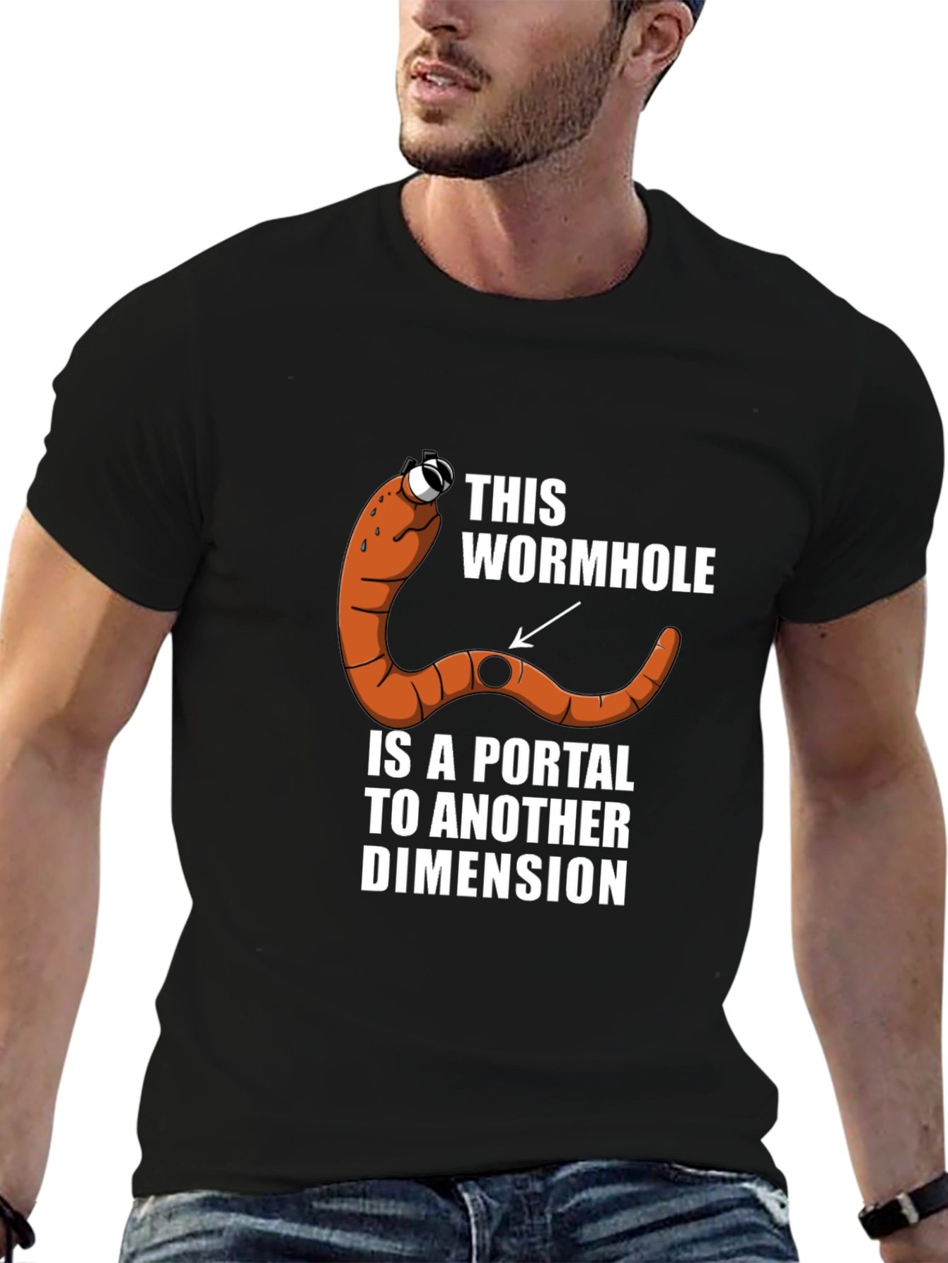 Wormhole Portal T-Shirt: Funny Sci-Fi Tee