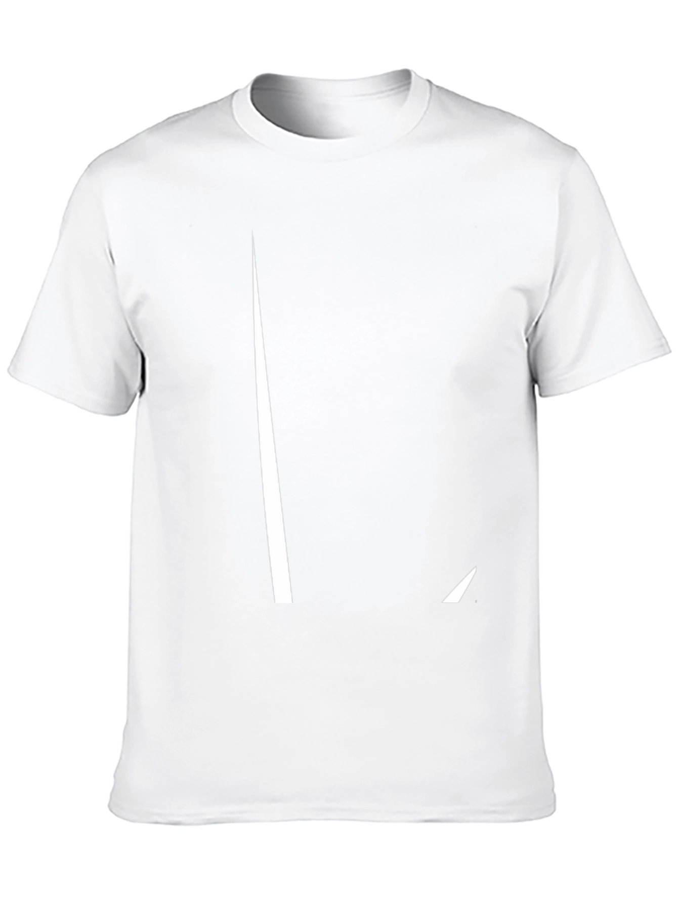 Modern Graphic Black T-Shirt with Bold White Accent