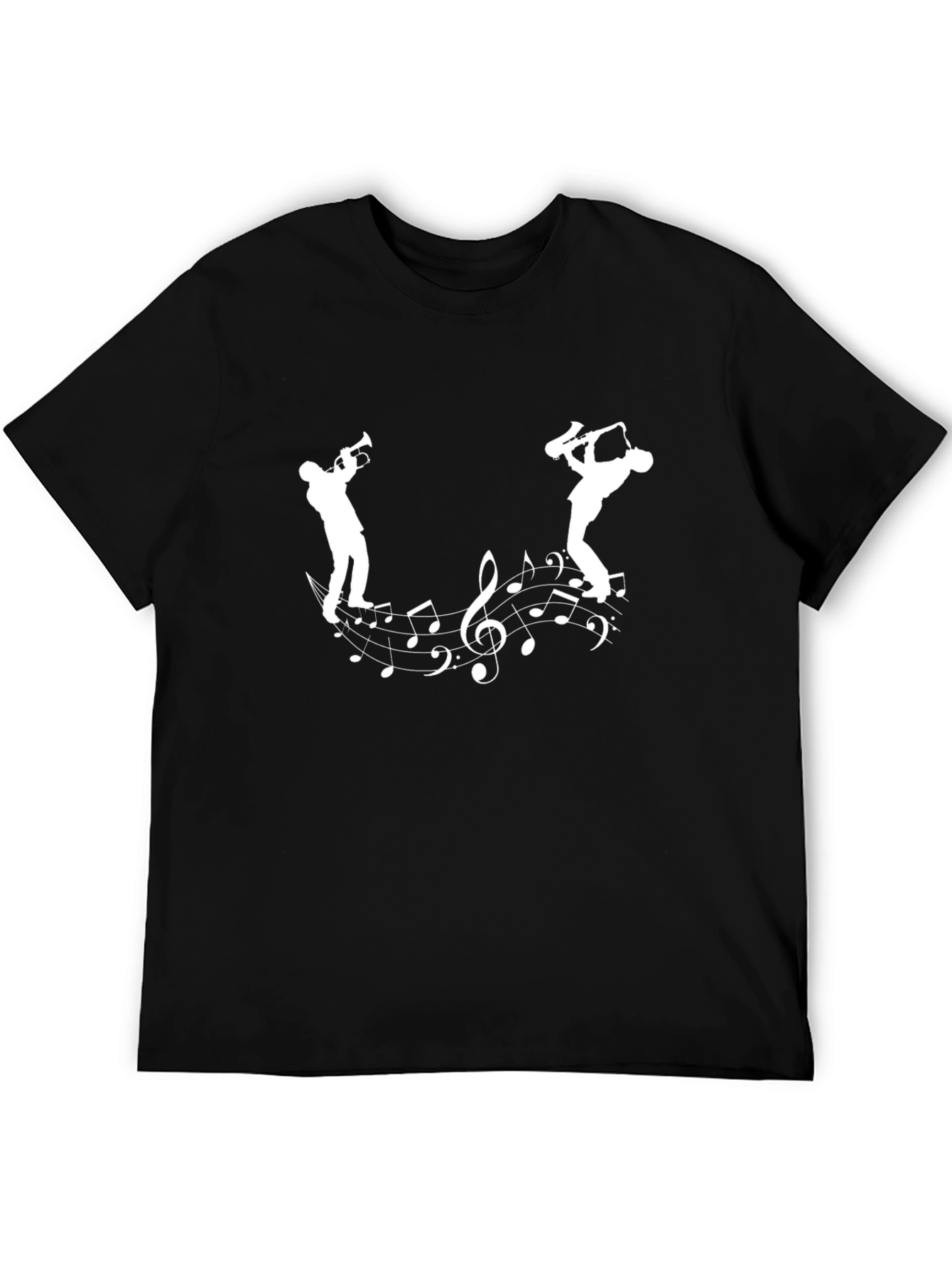 Musical Note T-Shirt Saxophone Player Graphic
