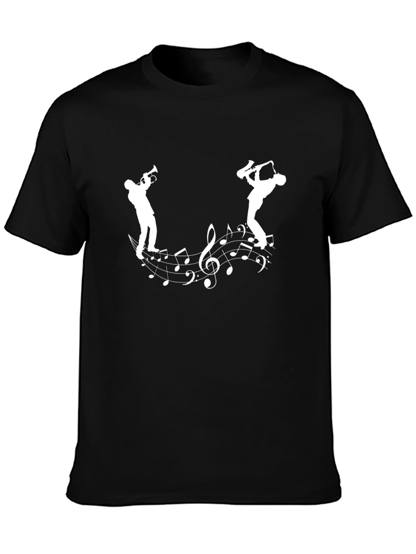 Musical Note T-Shirt Saxophone Player Graphic