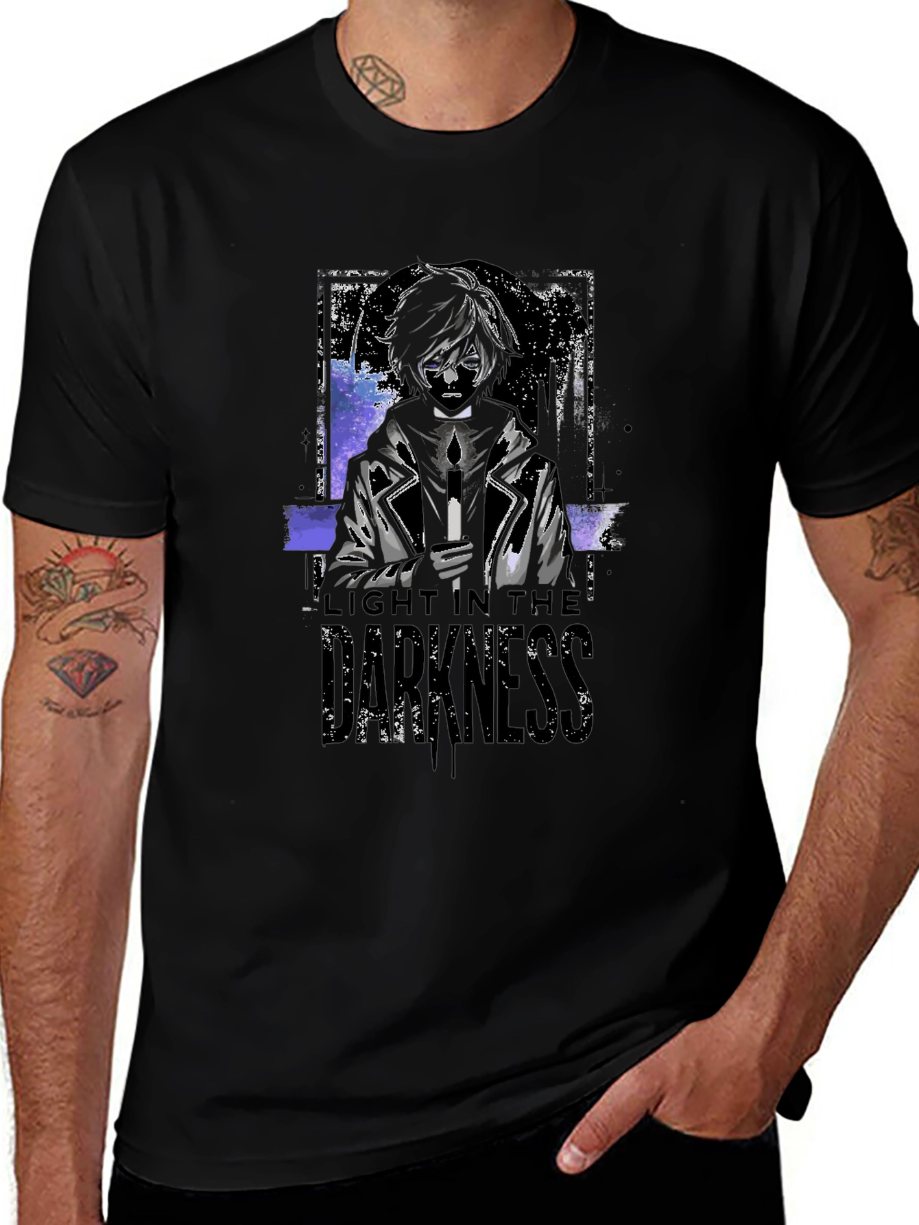 Light in the Darkness Graphic Tee - Black