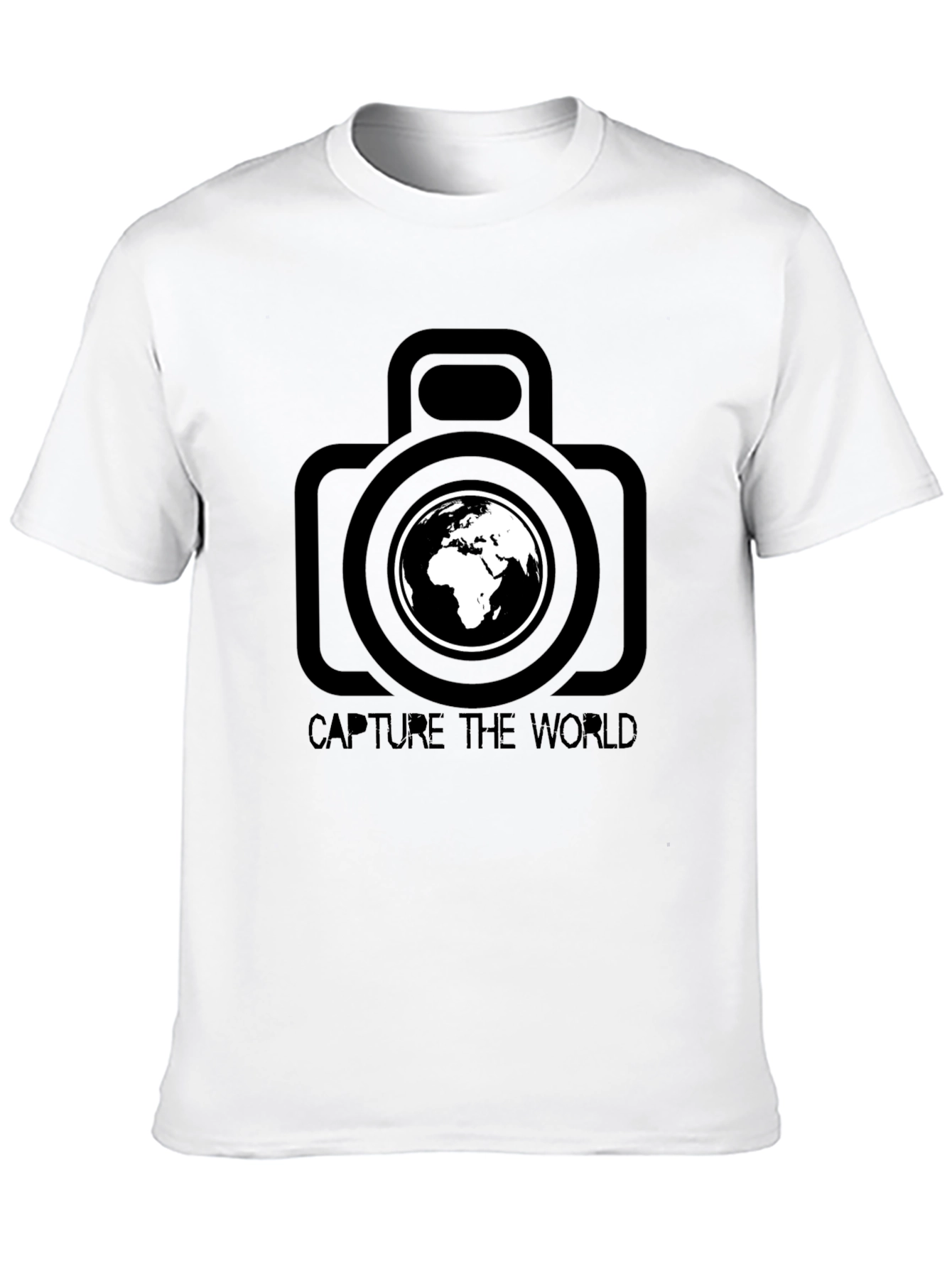 Capture The World Black Graphic T-Shirt