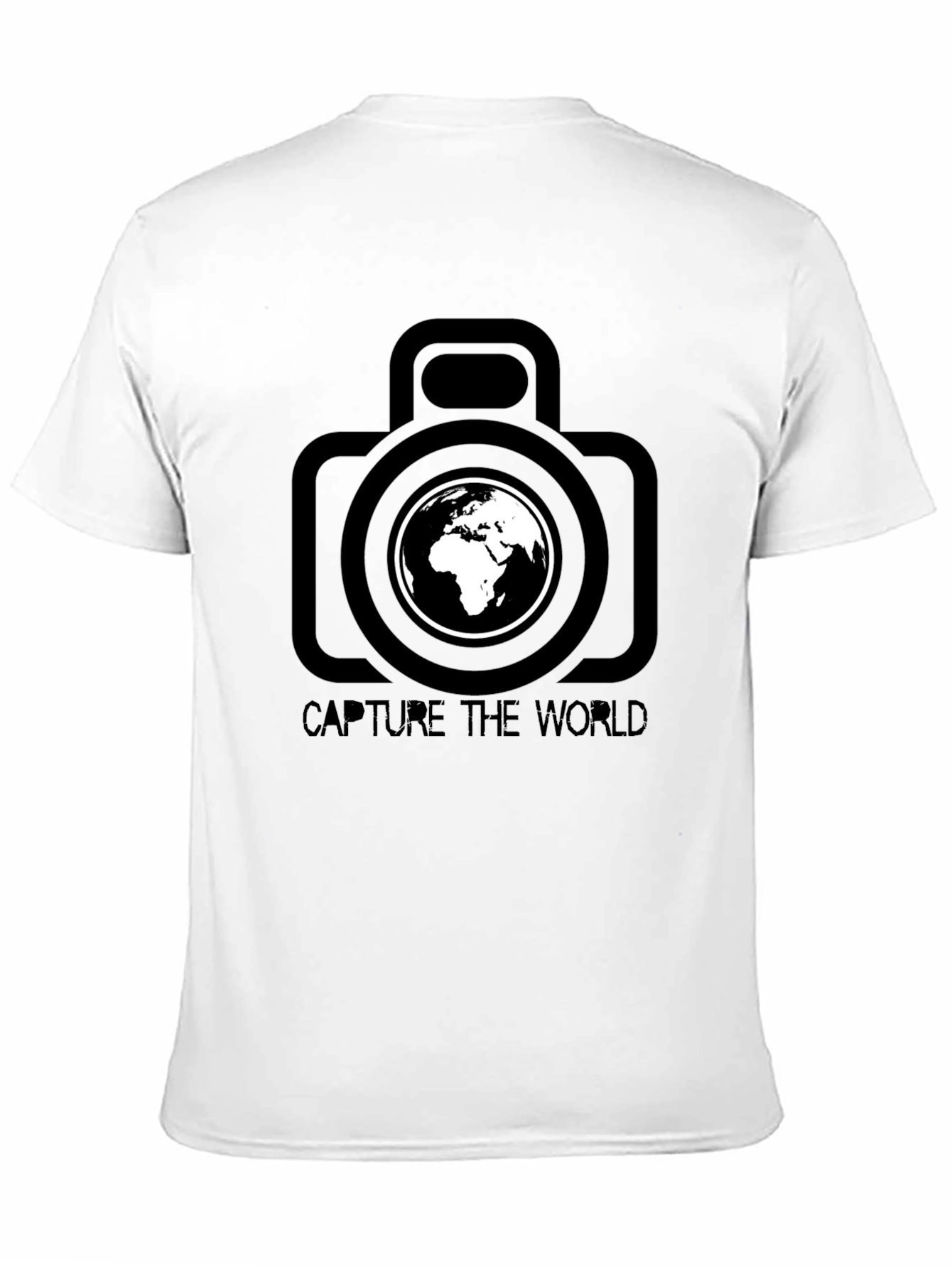 Capture The World Black Graphic T-Shirt