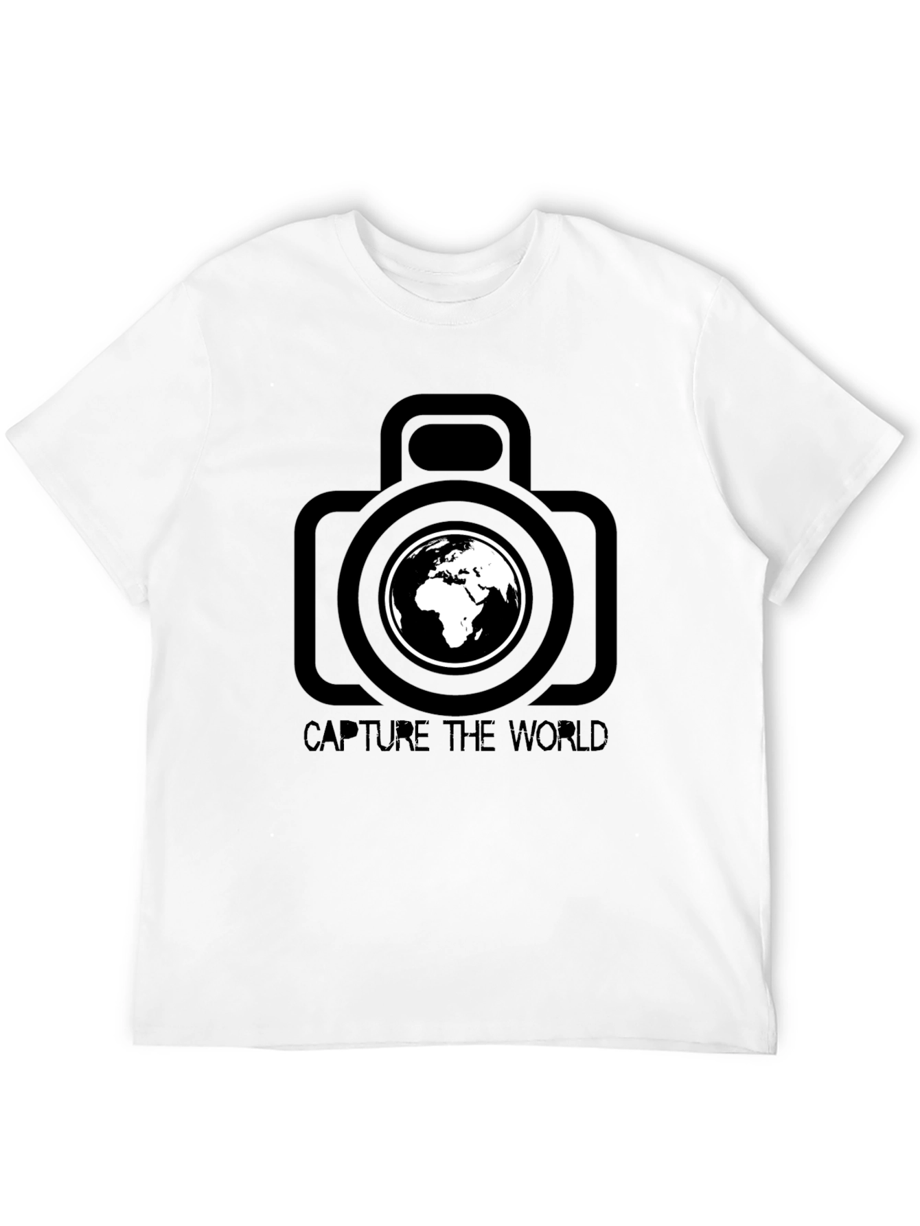 Capture The World Black Graphic T-Shirt