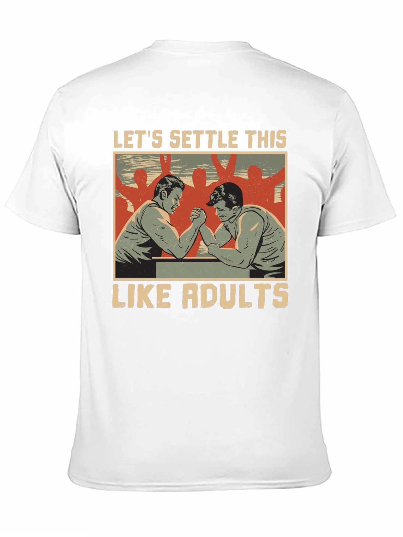 Lets Settle This Like Adults Black T-Shirt