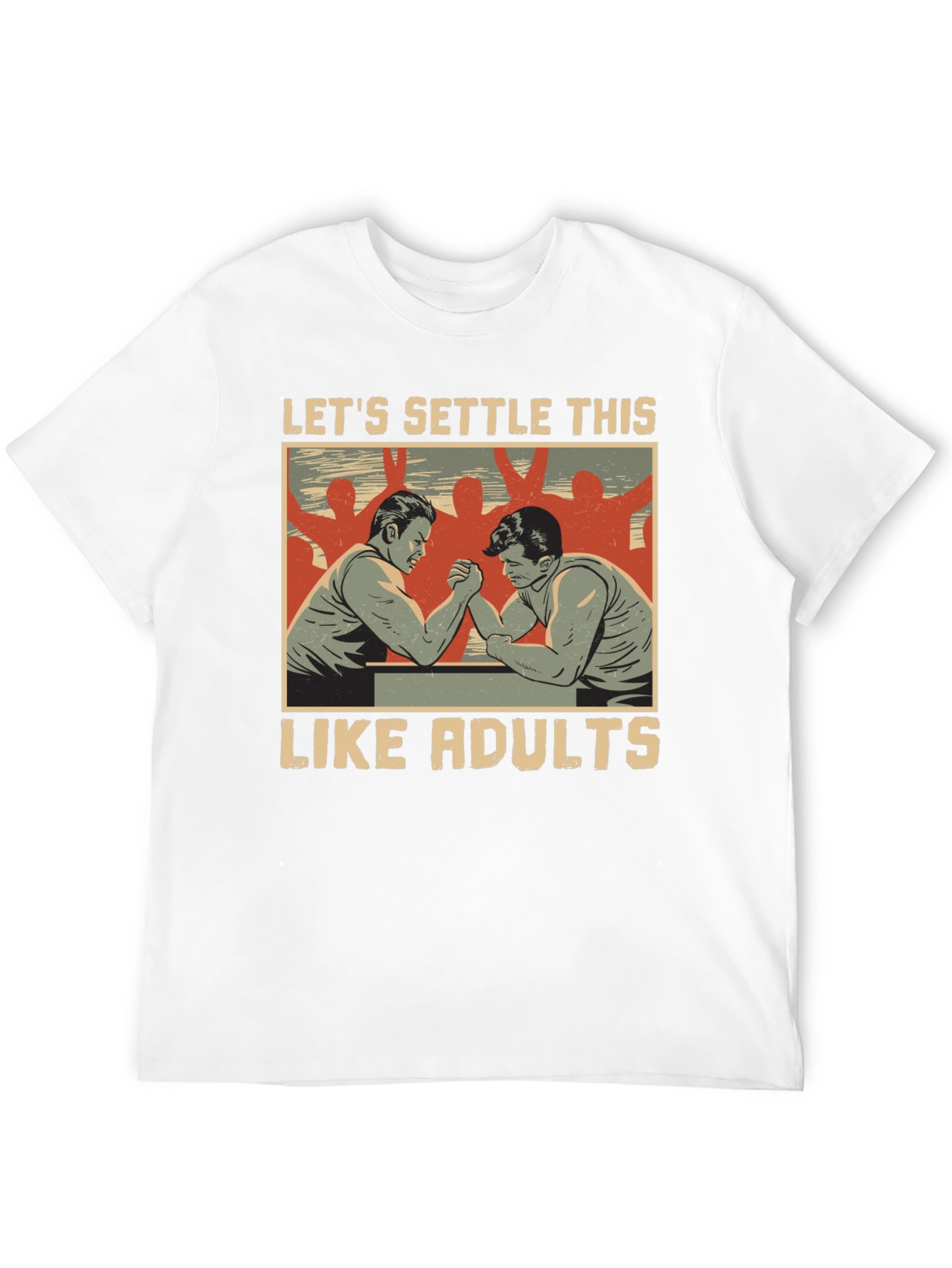 Lets Settle This Like Adults Black T-Shirt
