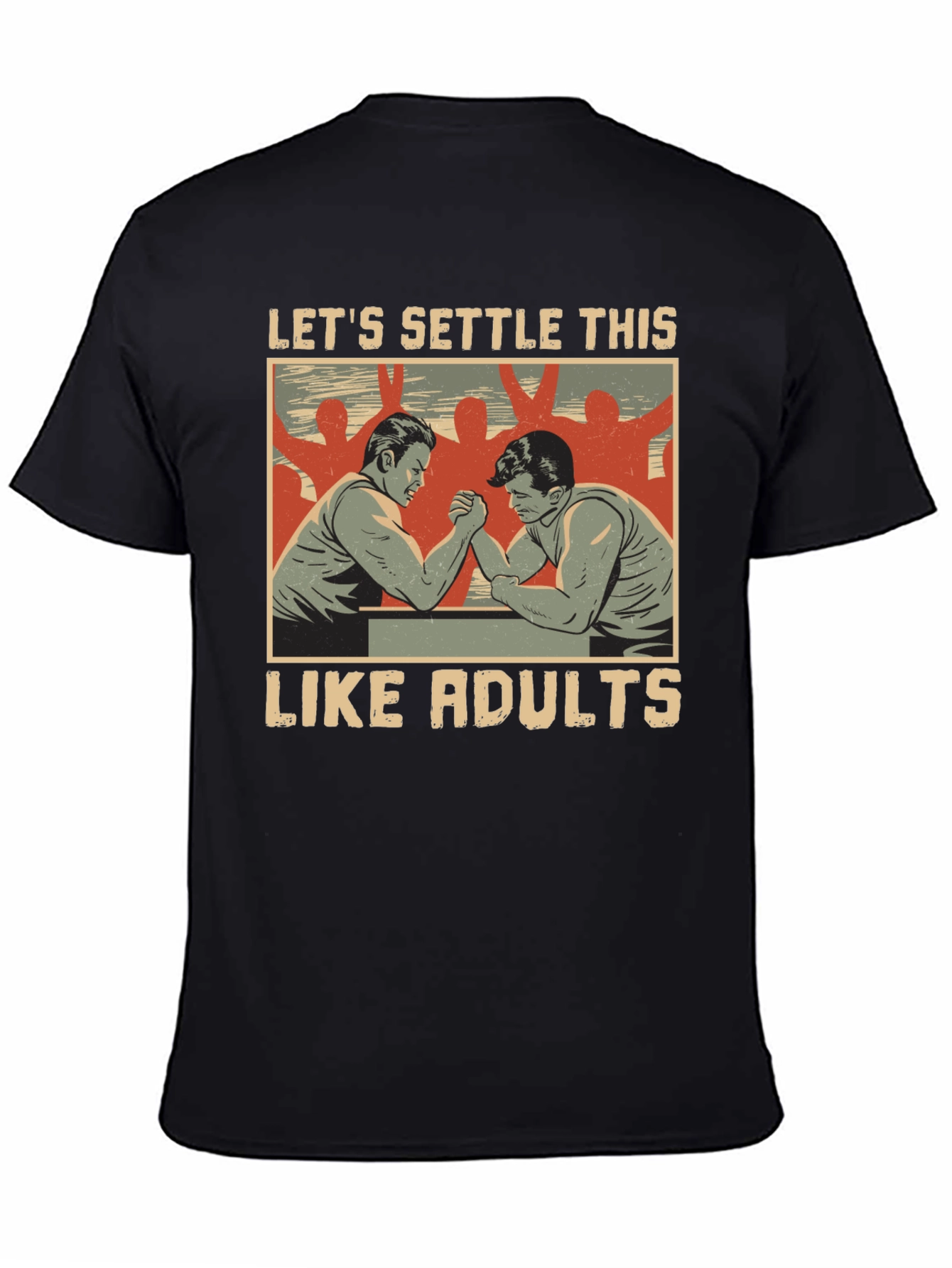 Lets Settle This Like Adults Black T-Shirt