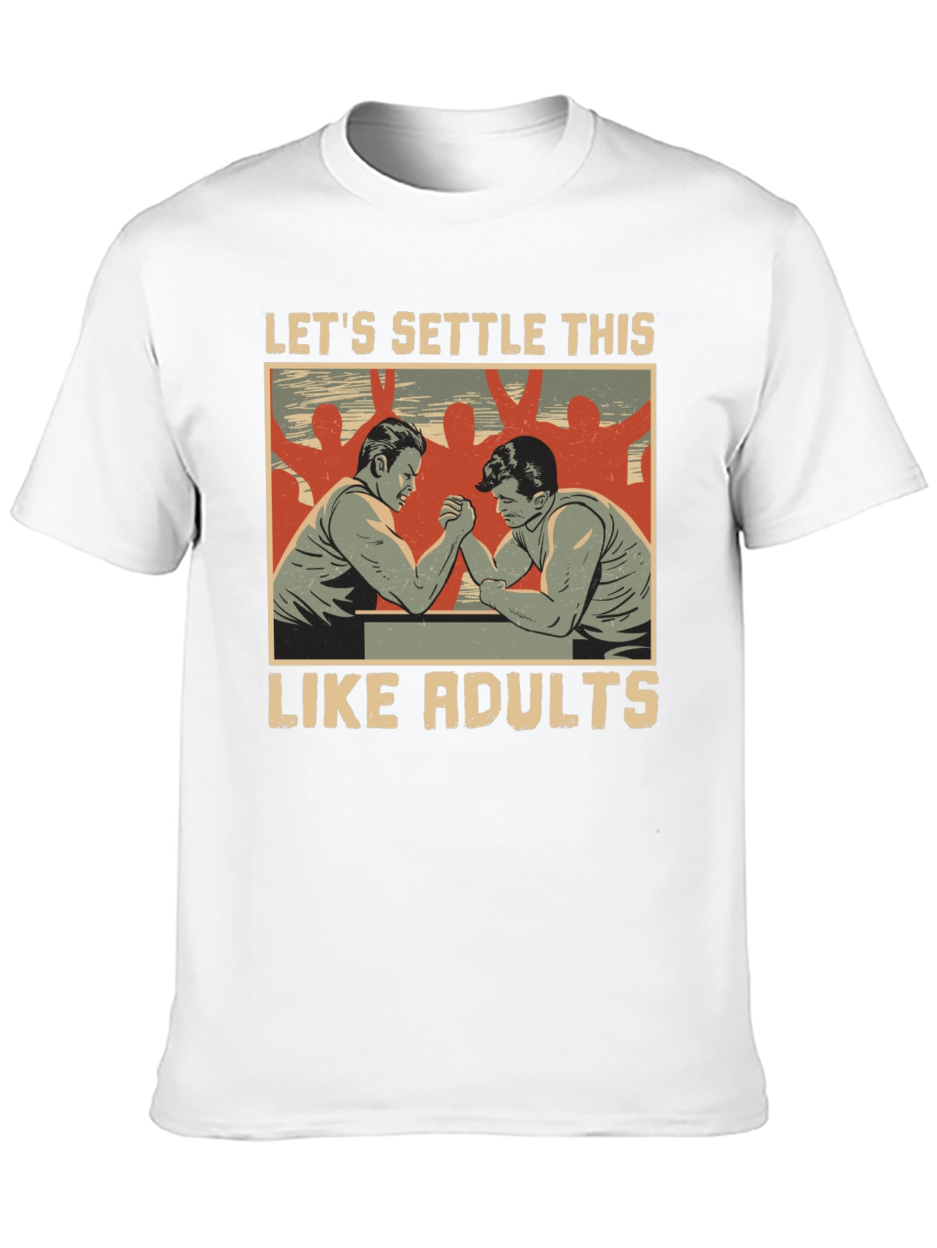 Lets Settle This Like Adults Black T-Shirt