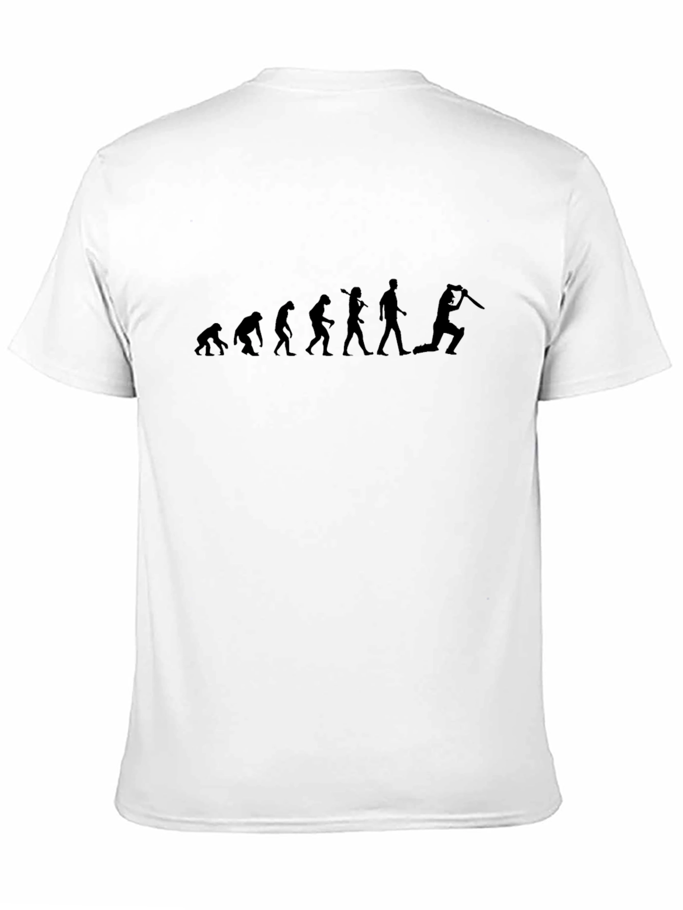 Evolution of Cricket T-Shirt - Black Cotton Tee