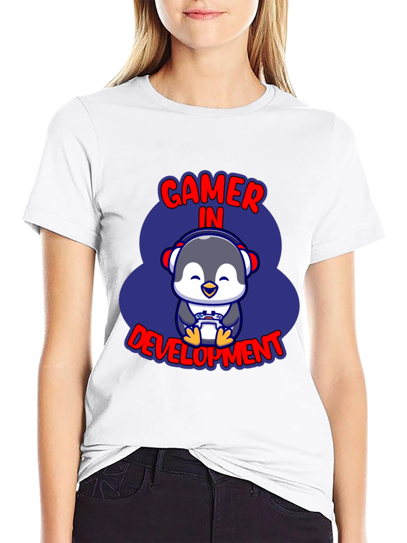 Gamer in Development Penguin T-Shirt