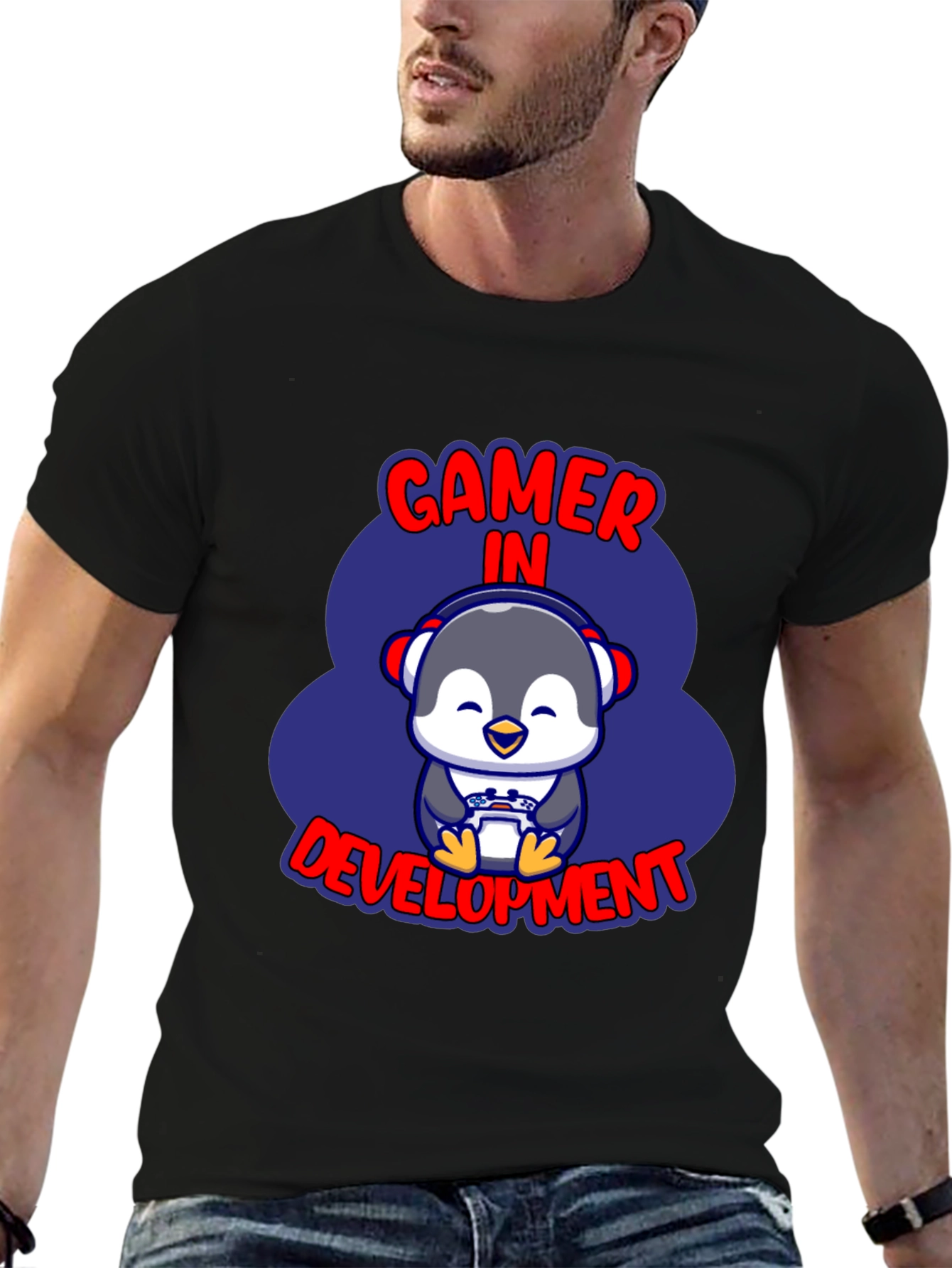 Gamer in Development Penguin T-Shirt
