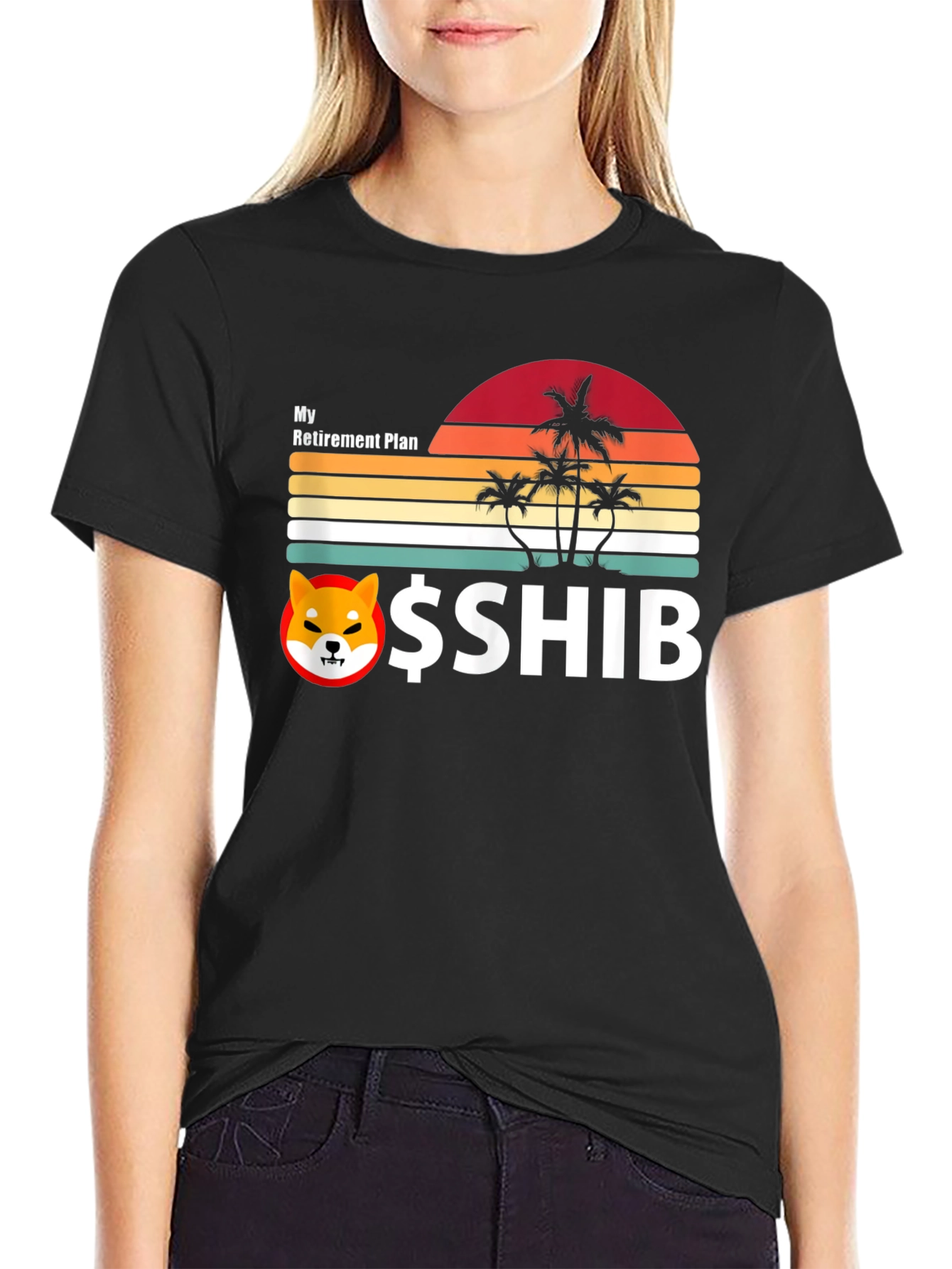 My Retirement Plan SHIB Black Tee