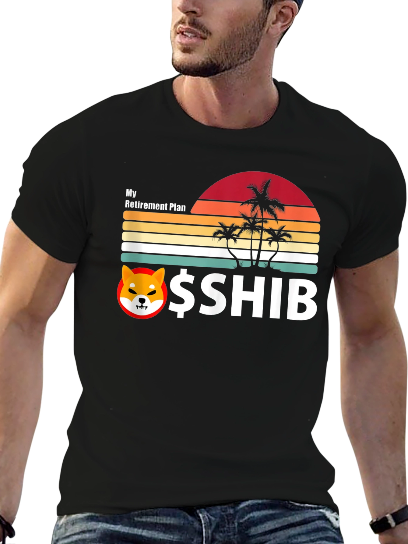 My Retirement Plan SHIB Black Tee