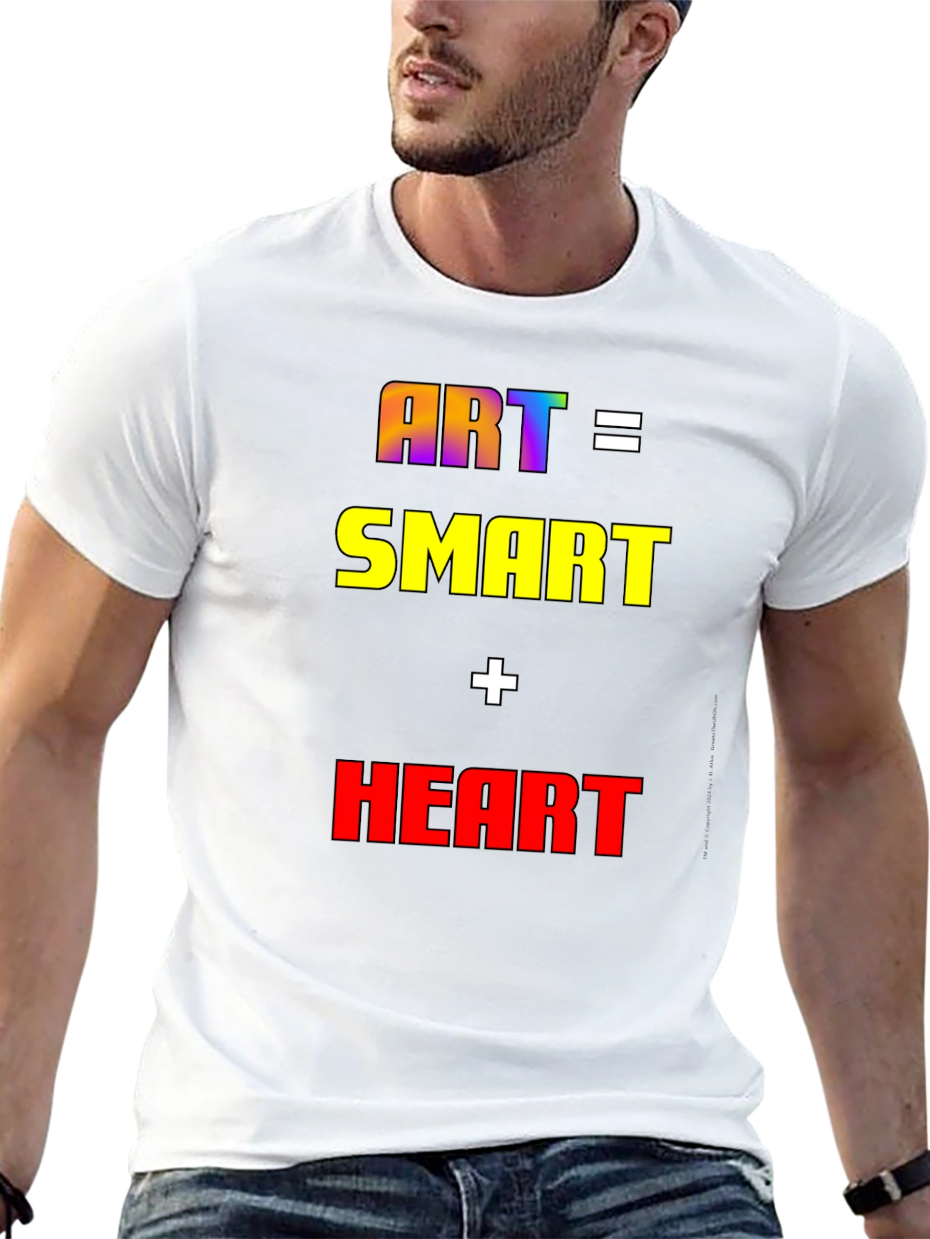 Art Equals Smart Plus Heart T-Shirt