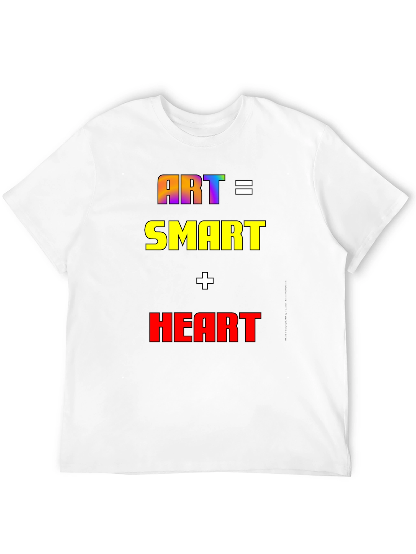 Art Equals Smart Plus Heart T-Shirt