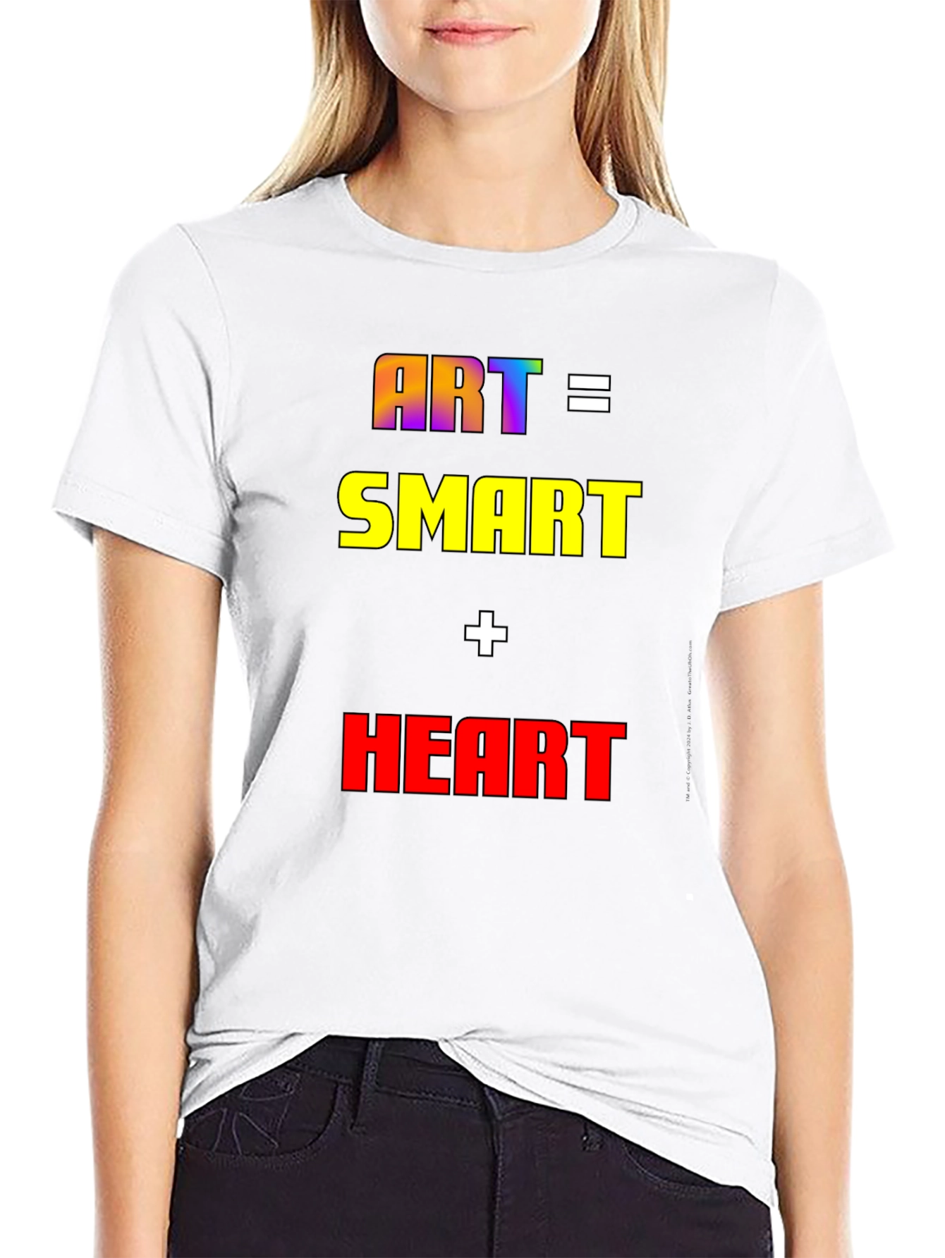 Art Equals Smart Plus Heart T-Shirt
