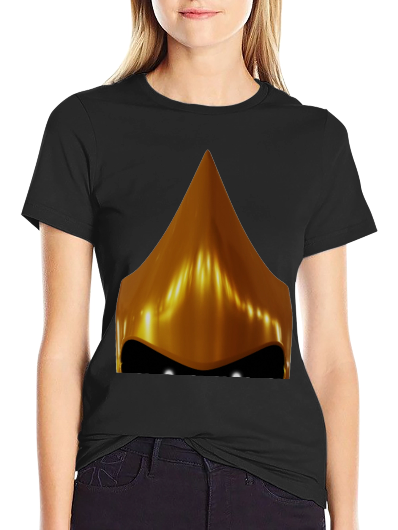 Golden Helmet Graphic Tee - Mens Black T-Shirt