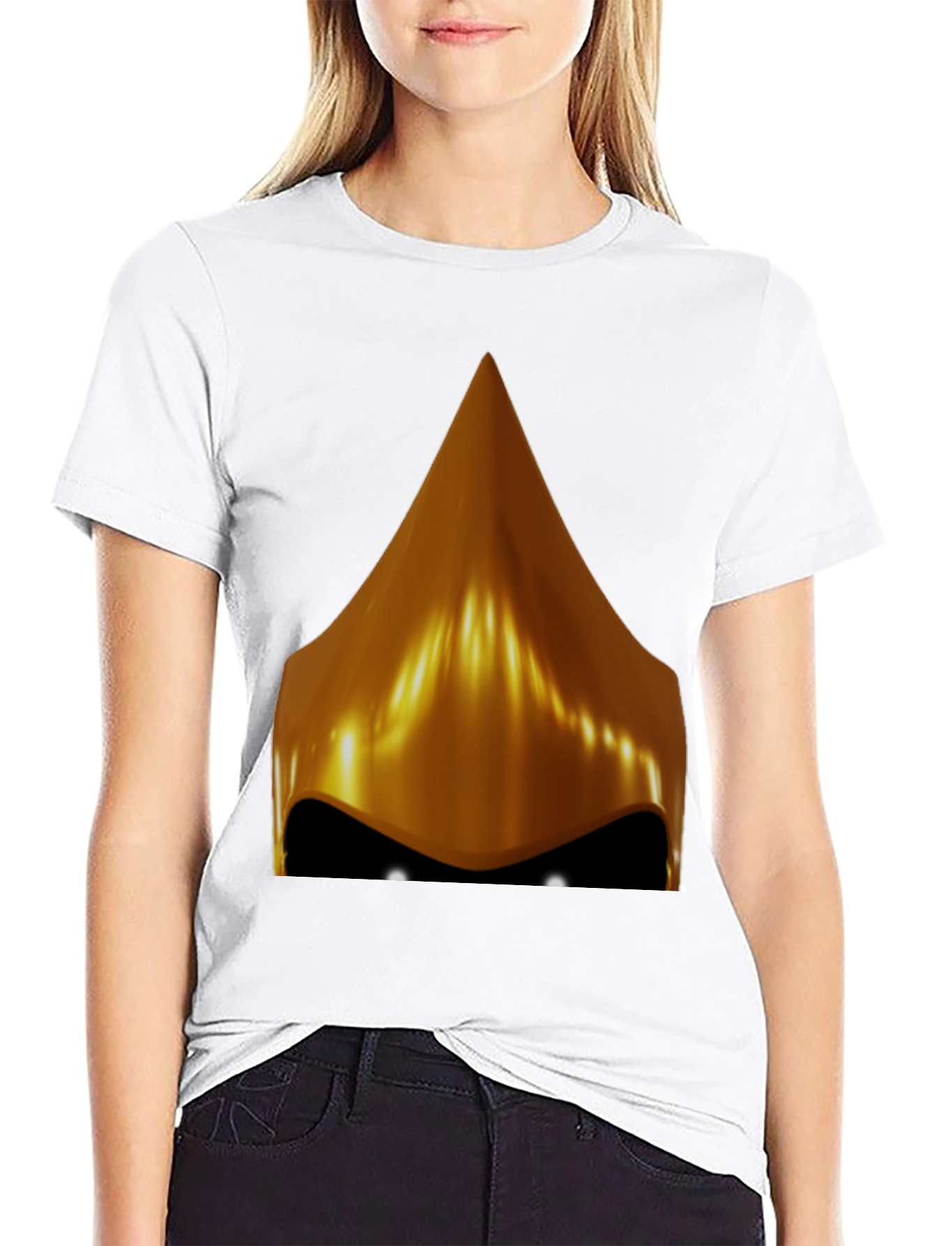 Golden Helmet Graphic Tee - Mens Black T-Shirt
