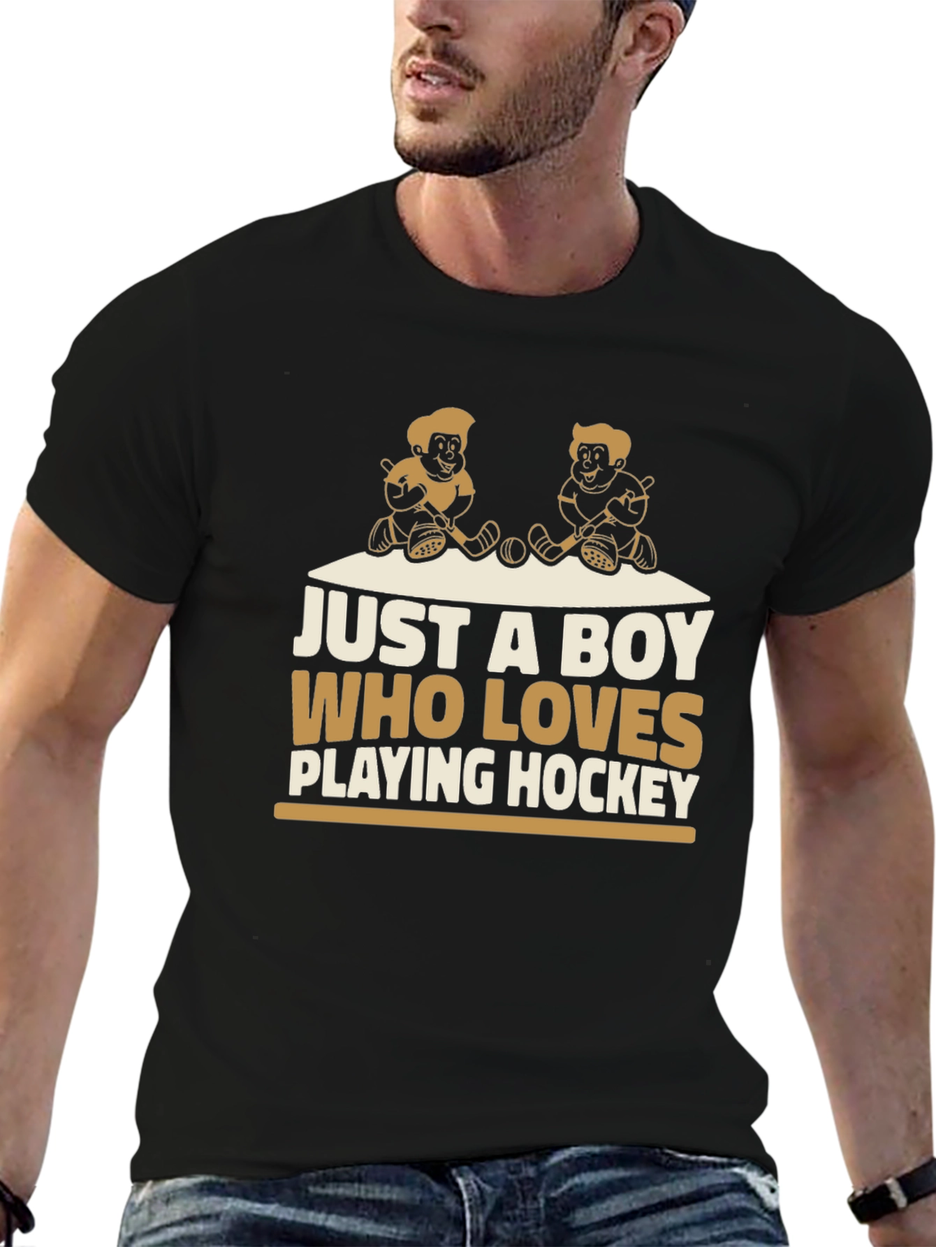 Just a Boy Who Loves Playing Hockey T-Shirt